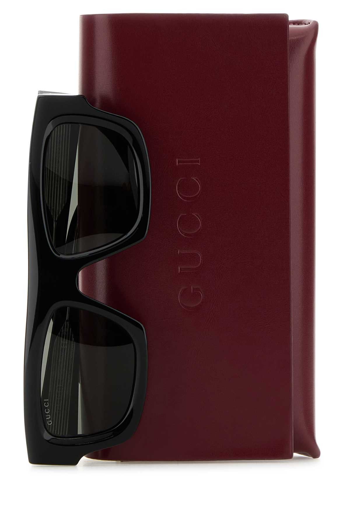Gucci Black Acetate Sunglasses Size ONE SIZE - 3 Thumbnail