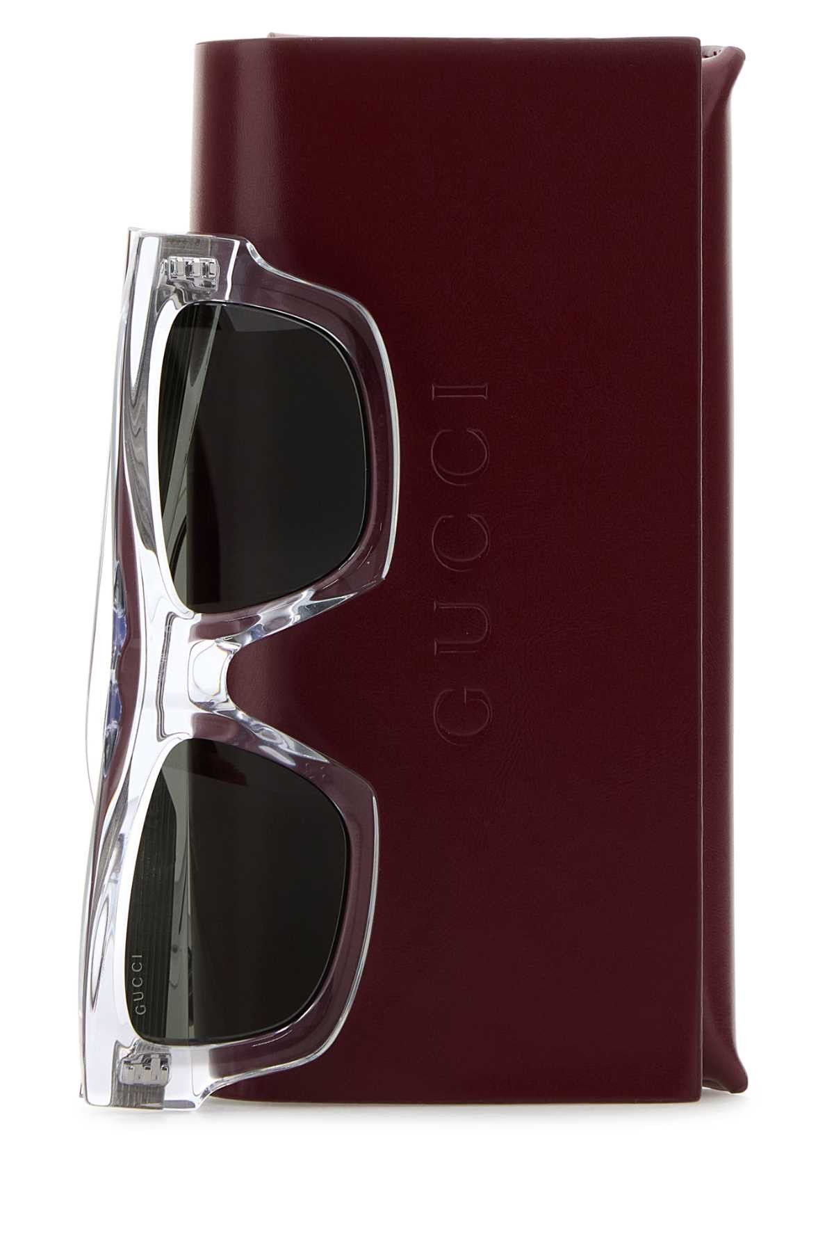 Gucci Transparent Acetate Sunglasses Size ONE SIZE - 3 Thumbnail
