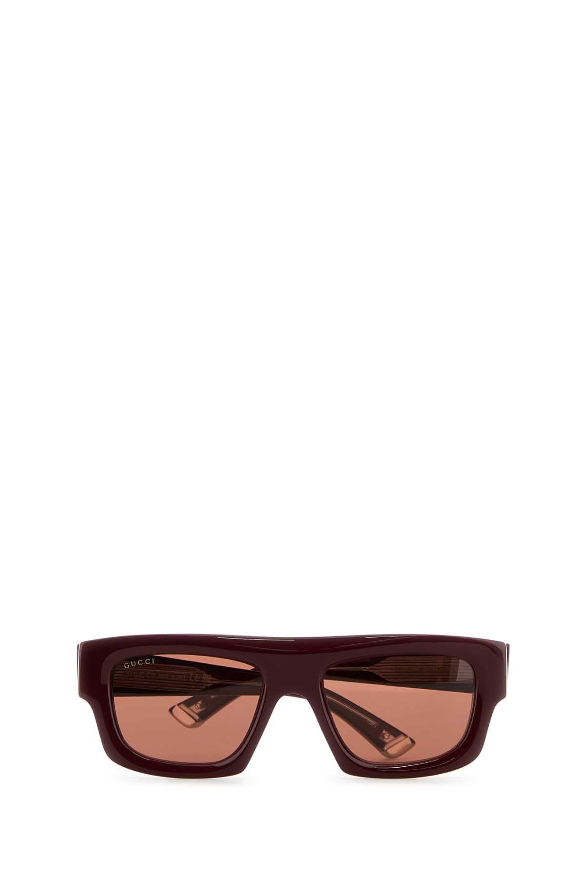 Gucci Burgundy Acetate Sunglasses Size ONE SIZE - 2 Thumbnail