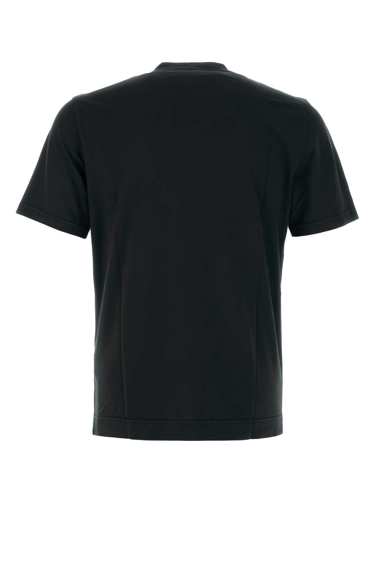 Fedeli Black Cotton T-Shirt Size US S / EU 44-46 / 1 - 2 Thumbnail
