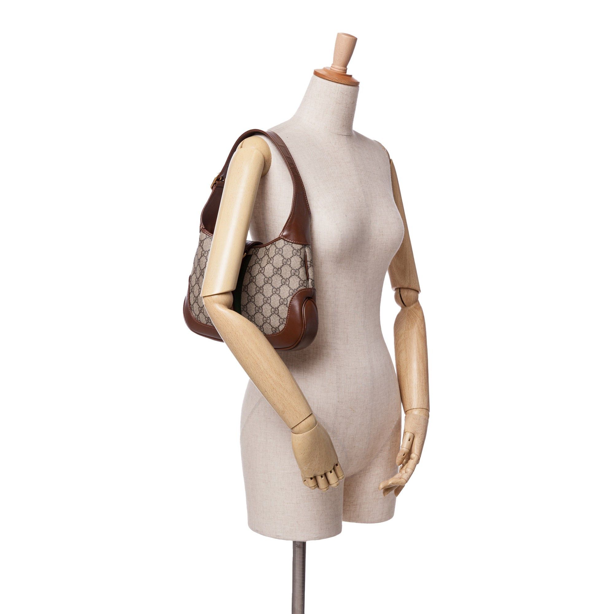 Gucci Gucci Small GG Supreme Jackie 1961 Crossbody Brown Size ONE SIZE - 10 Thumbnail