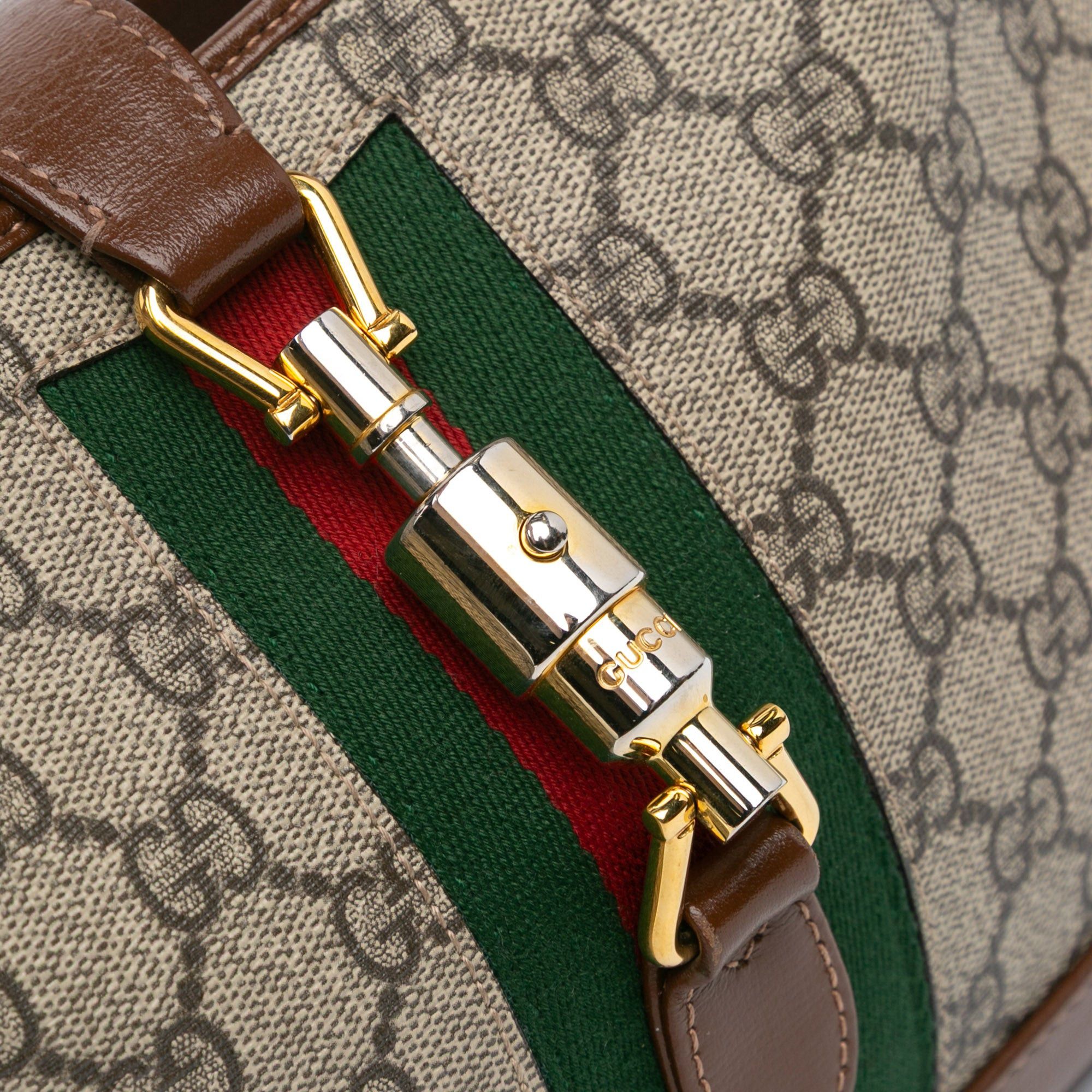 Gucci Gucci Small GG Supreme Jackie 1961 Crossbody Brown Size ONE SIZE - 7 Thumbnail