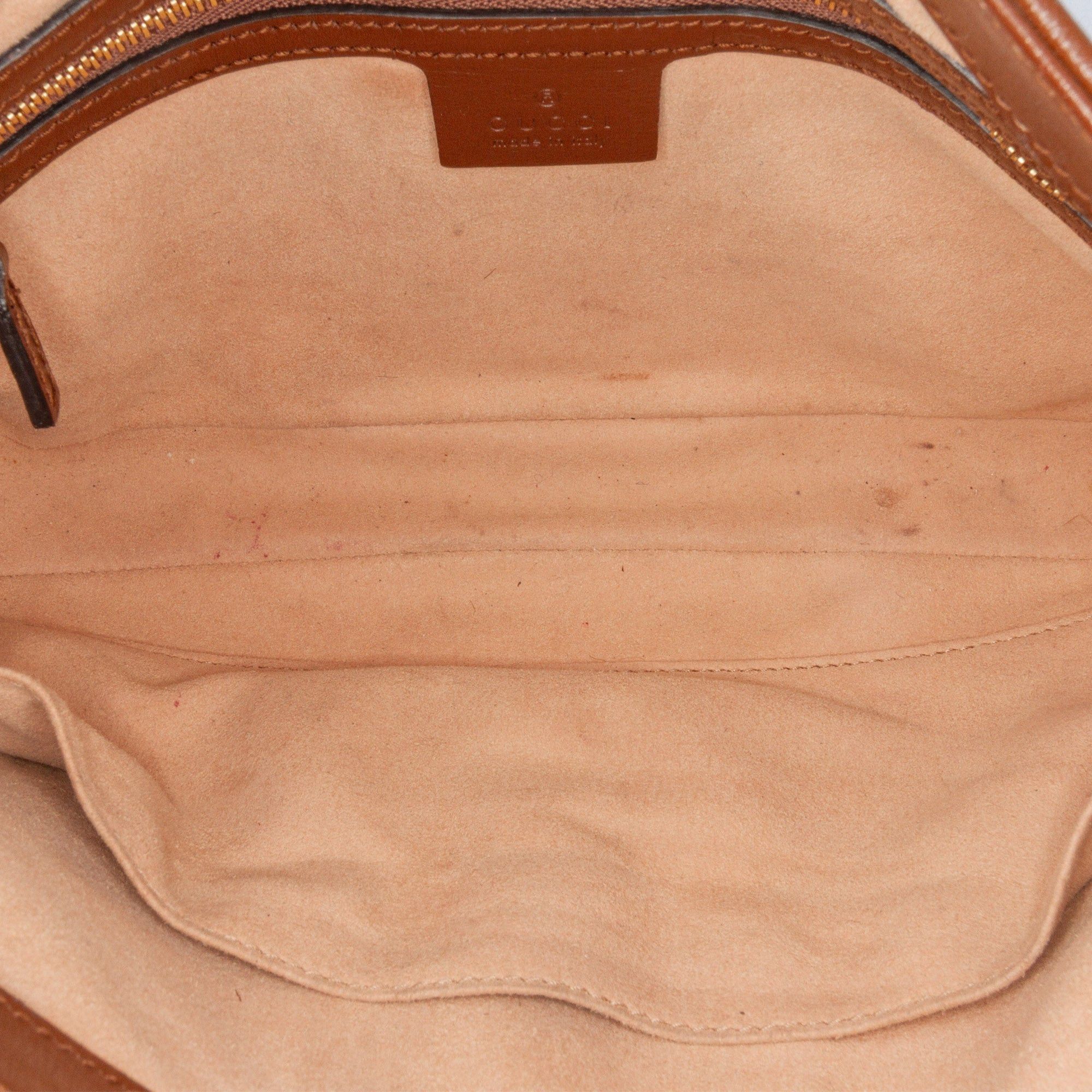 Gucci Gucci Small GG Supreme Jackie 1961 Crossbody Brown Size ONE SIZE - 4 Thumbnail