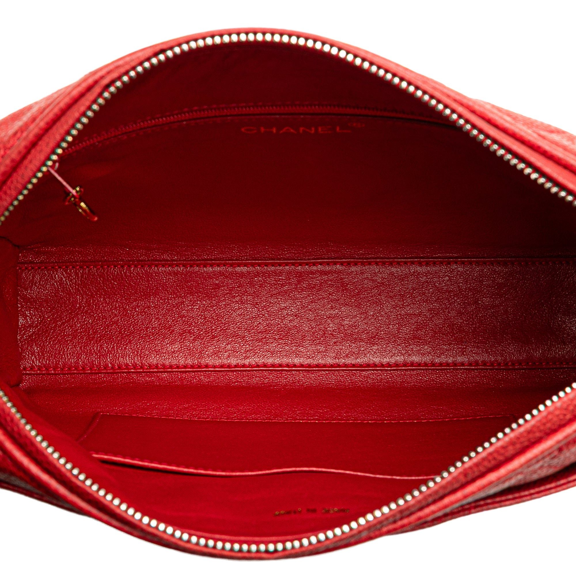 Chanel Chanel CC Quilted Caviar Chain Camera Bag Red Size ONE SIZE - 4 Thumbnail