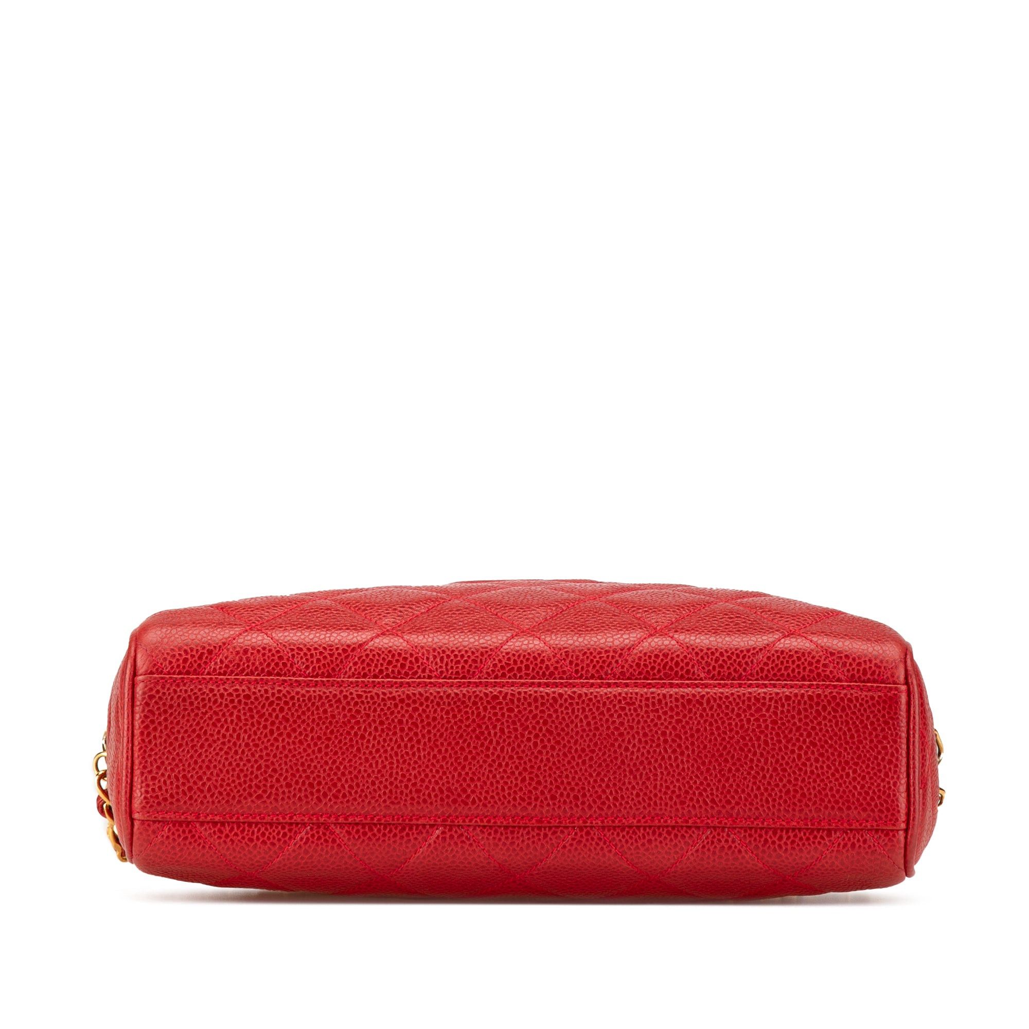 Chanel Chanel CC Quilted Caviar Chain Camera Bag Red Size ONE SIZE - 3 Thumbnail