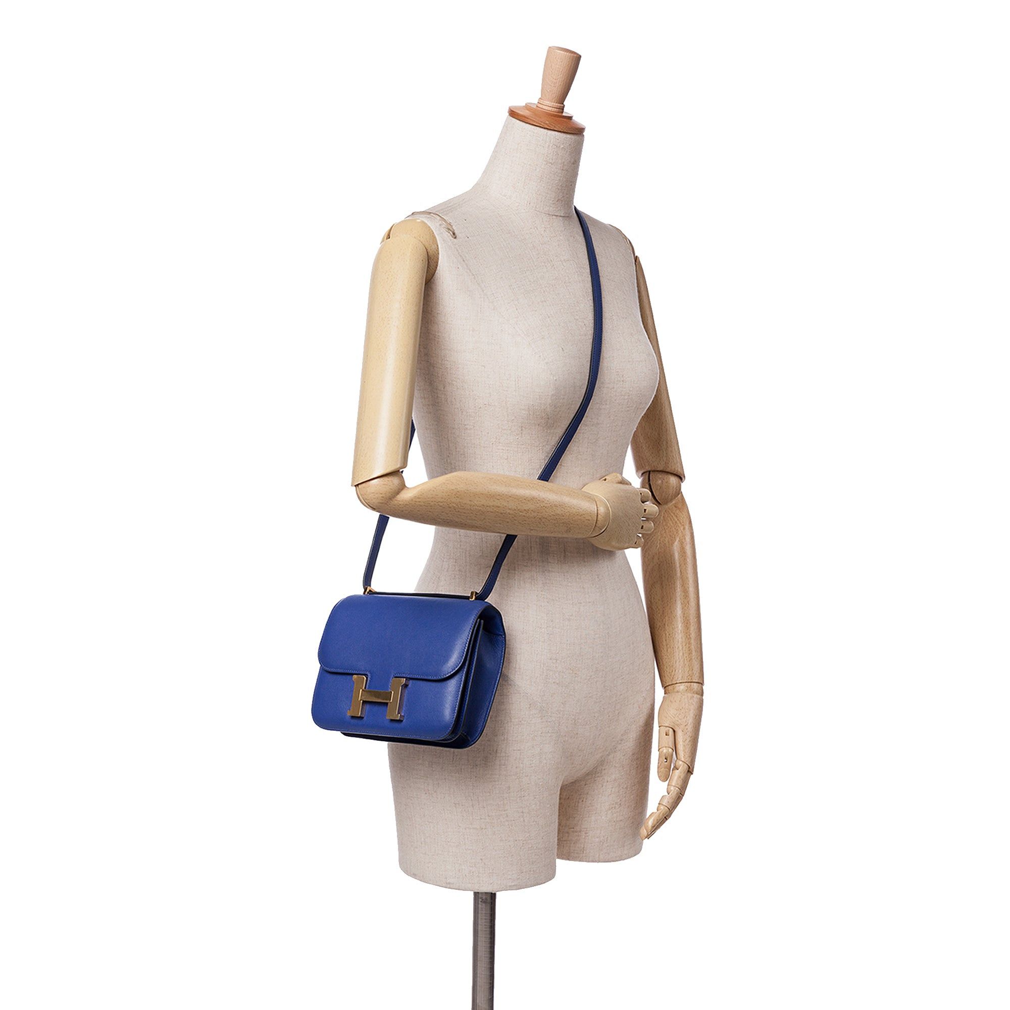 Hermes Hermès Mini Swift Constance 18 Blue Size ONE SIZE - 8 Thumbnail