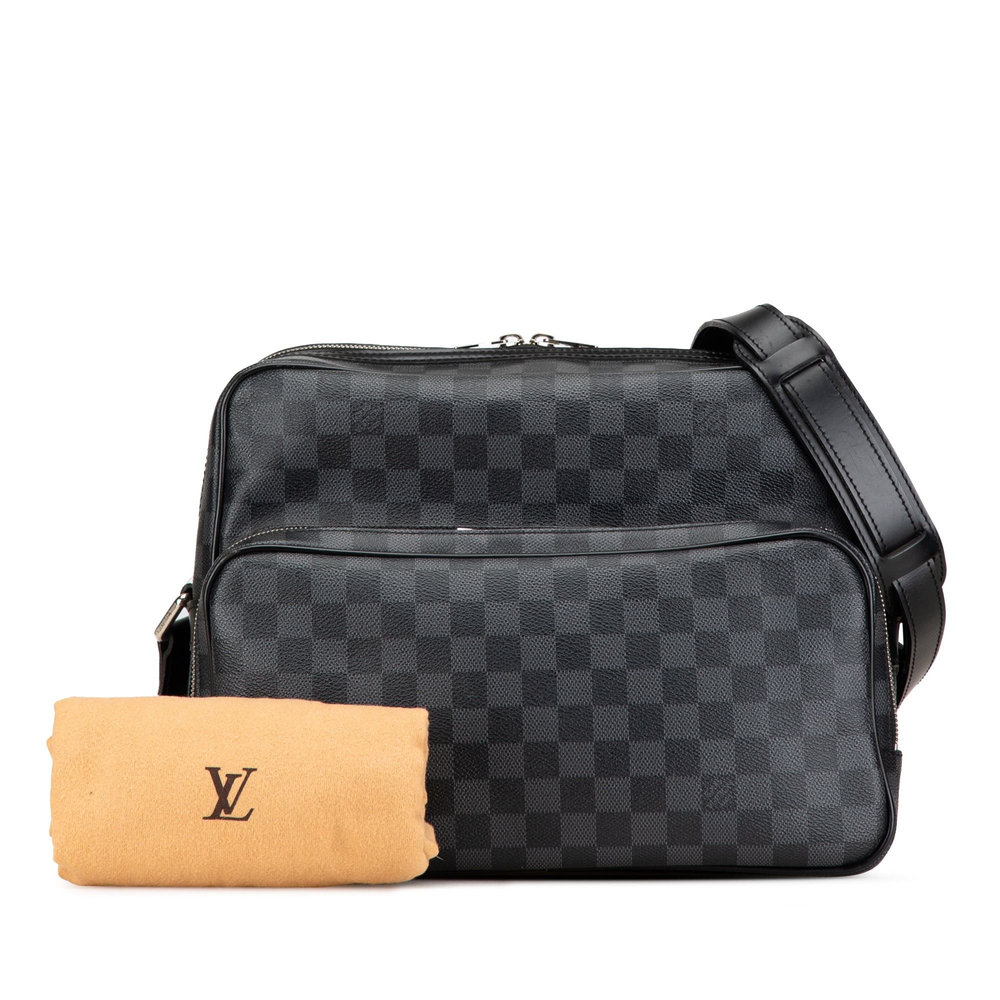 Louis Vuitton Louis Vuitton Damier Graphite Bag Leoh Black Size ONE SIZE - 9 Thumbnail