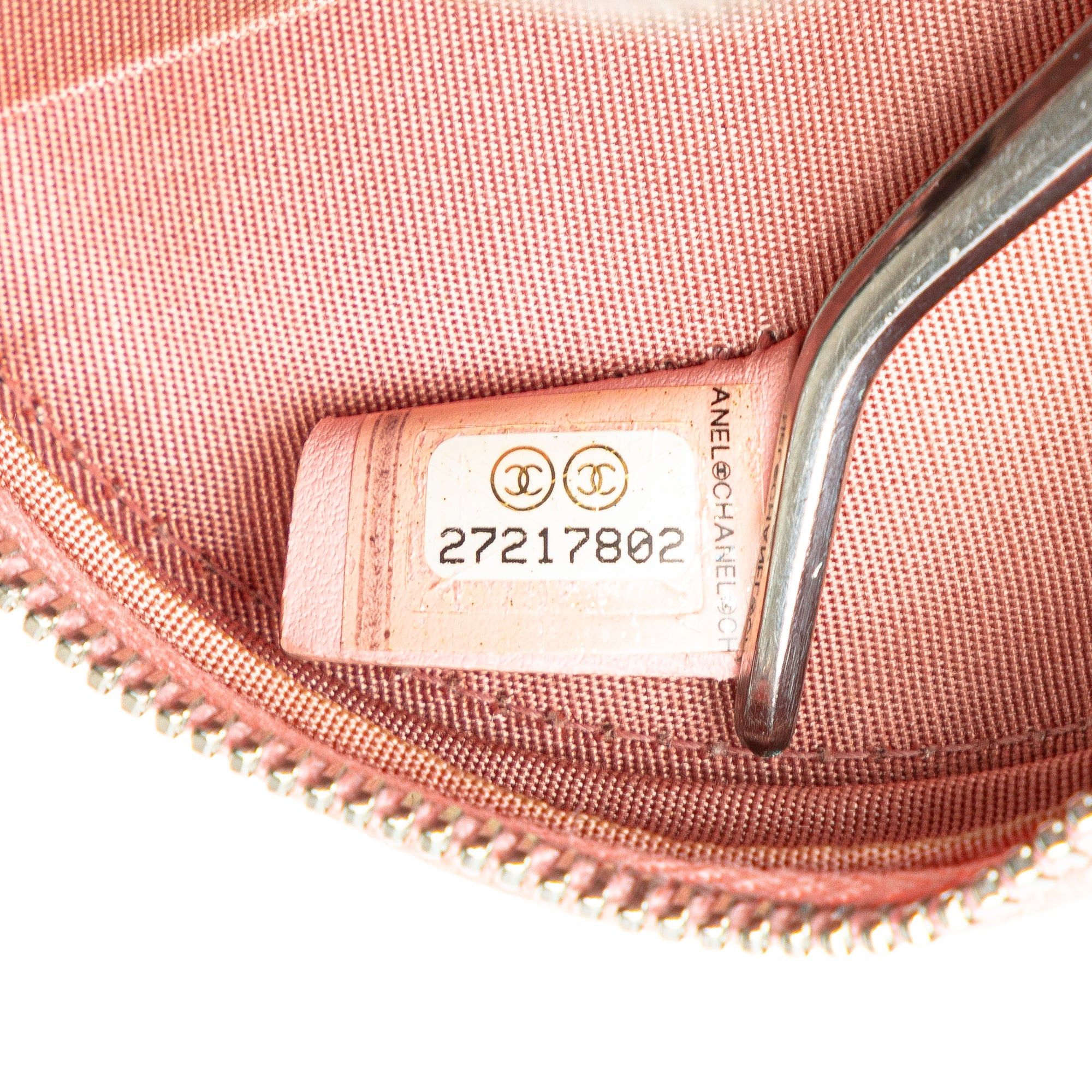 Chanel Chanel Caviar Striped CC Filigree Round Crossbody Pink Size ONE SIZE - 6 Thumbnail