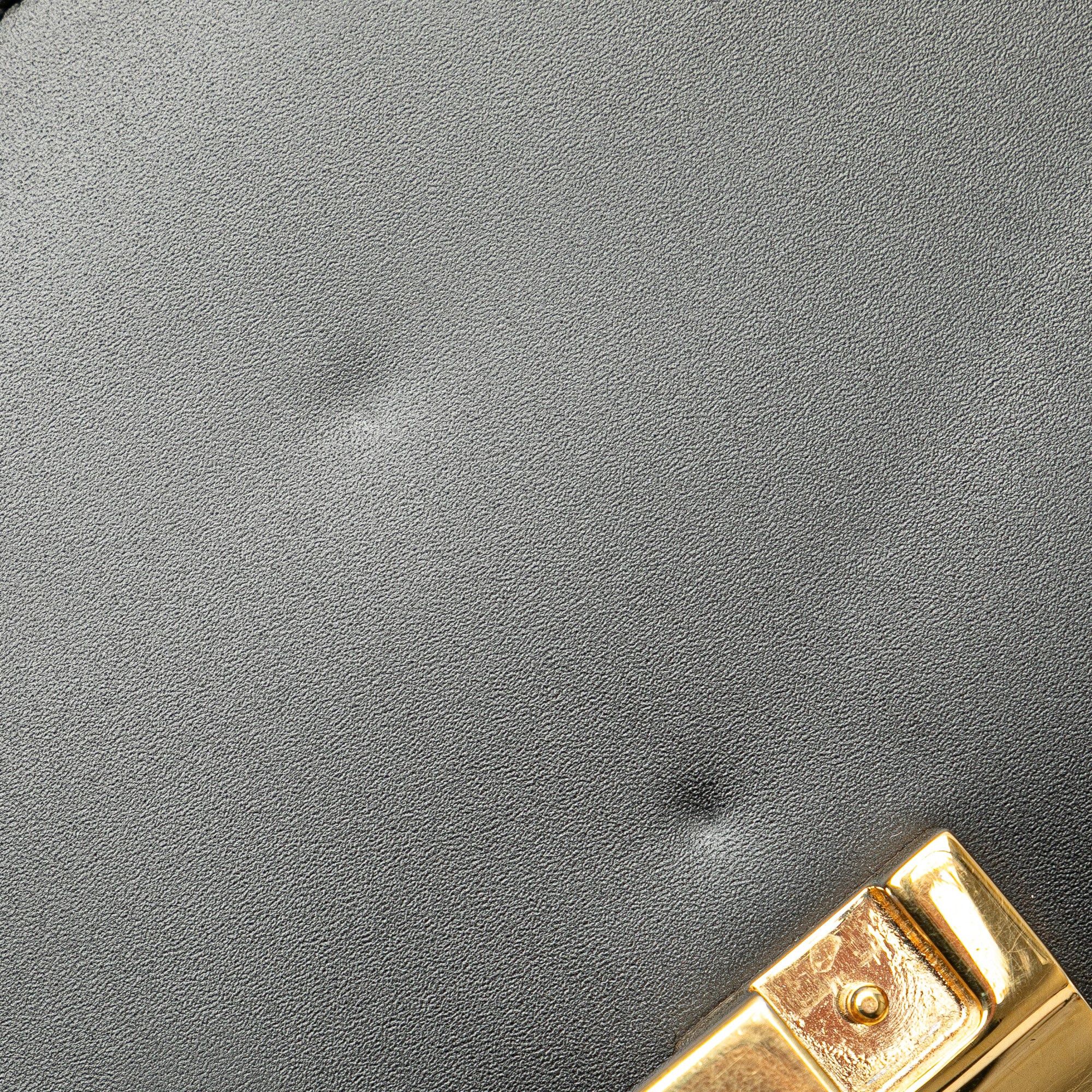 Gucci Mini Sylvie Leather Chain Crossbody Bag Black