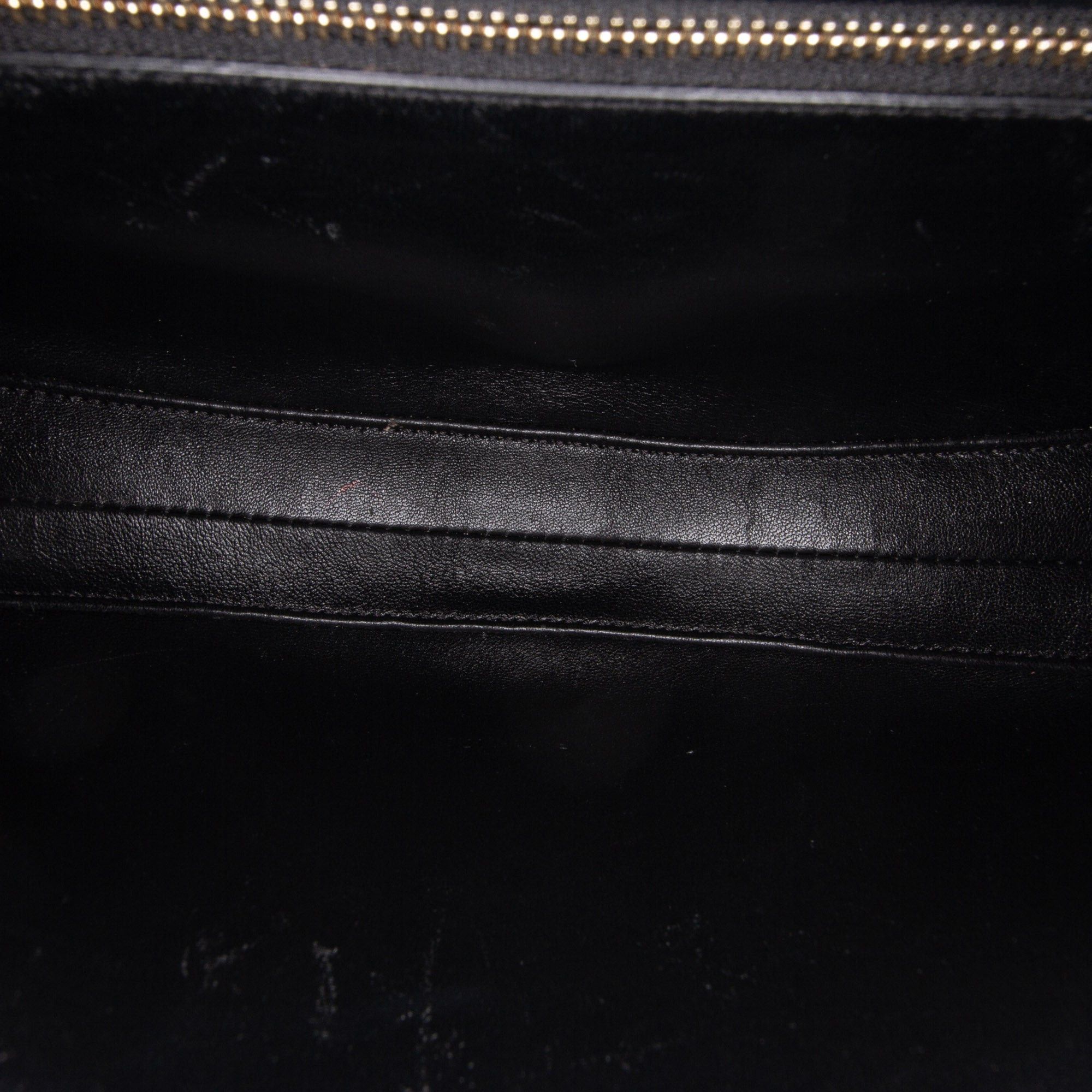 Celine Celine Medium Leather Besace 16 Crossbody Black Size ONE SIZE - 4 Thumbnail