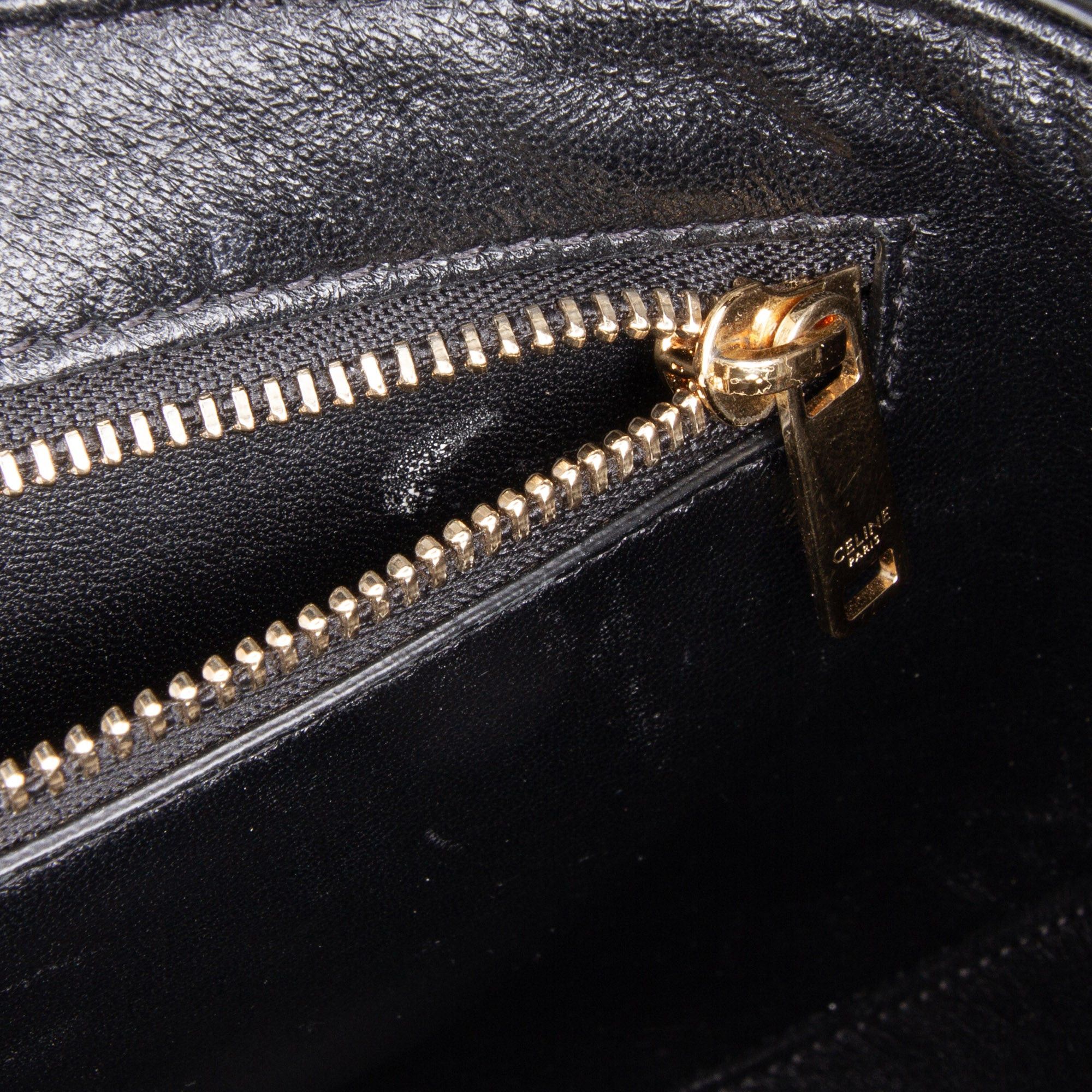 Celine Celine Medium Leather Besace 16 Crossbody Black Size ONE SIZE - 11 Thumbnail