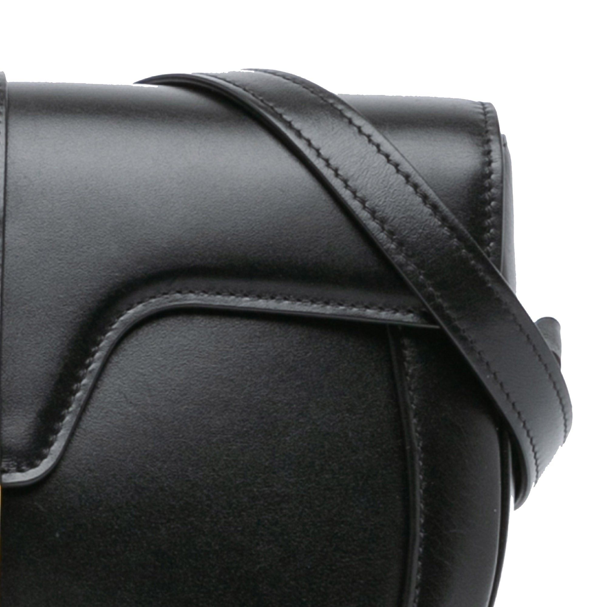 Celine Celine Medium Leather Besace 16 Crossbody Black Size ONE SIZE - 12 Thumbnail