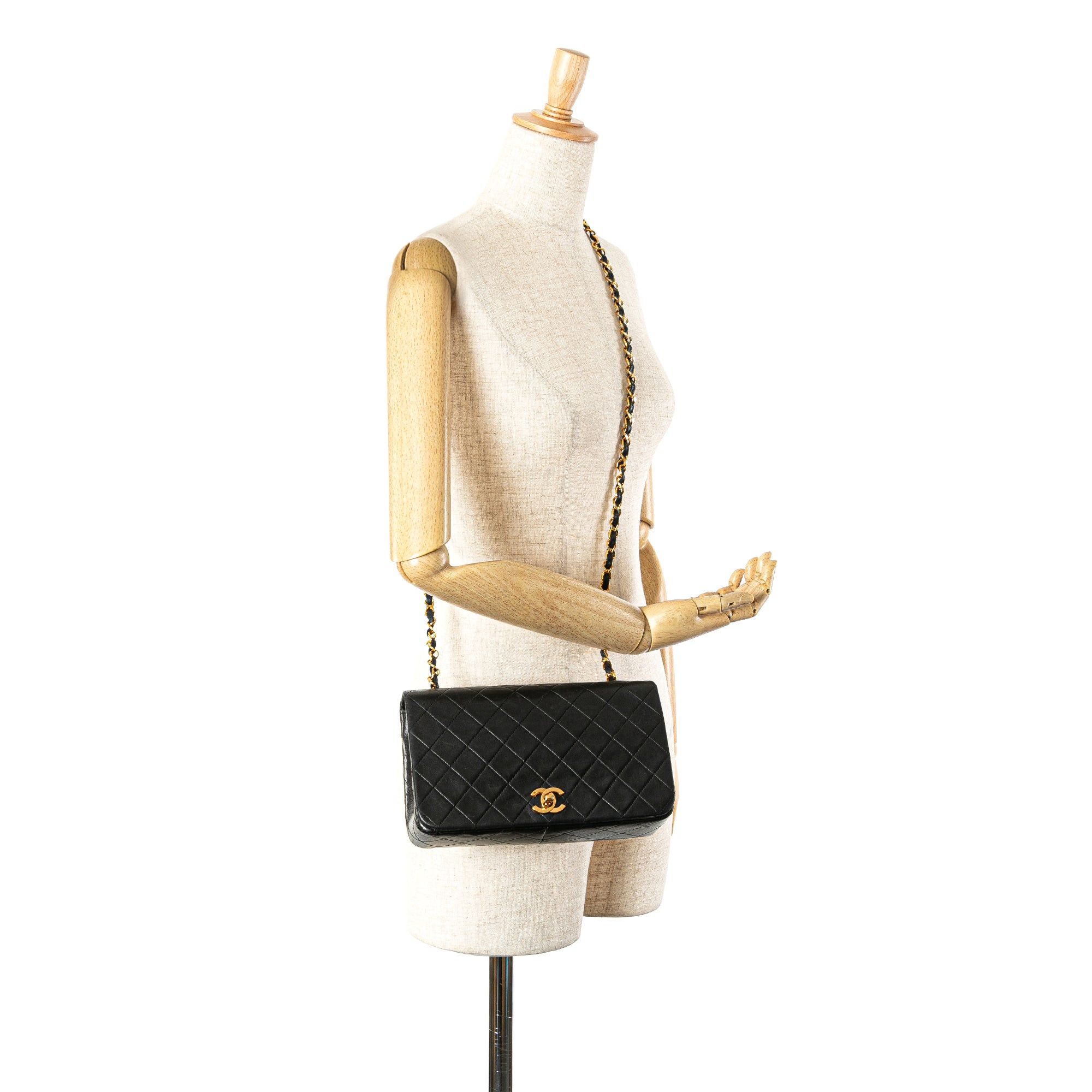 Chanel Chanel CC Quilted Lambskin Full Flap Black Size ONE SIZE - 9 Thumbnail