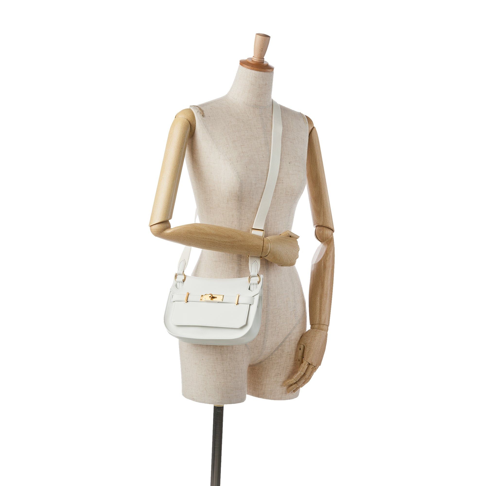 Hermes Hermès Evercolor Mini Jypsiére White Size ONE SIZE - 9 Thumbnail