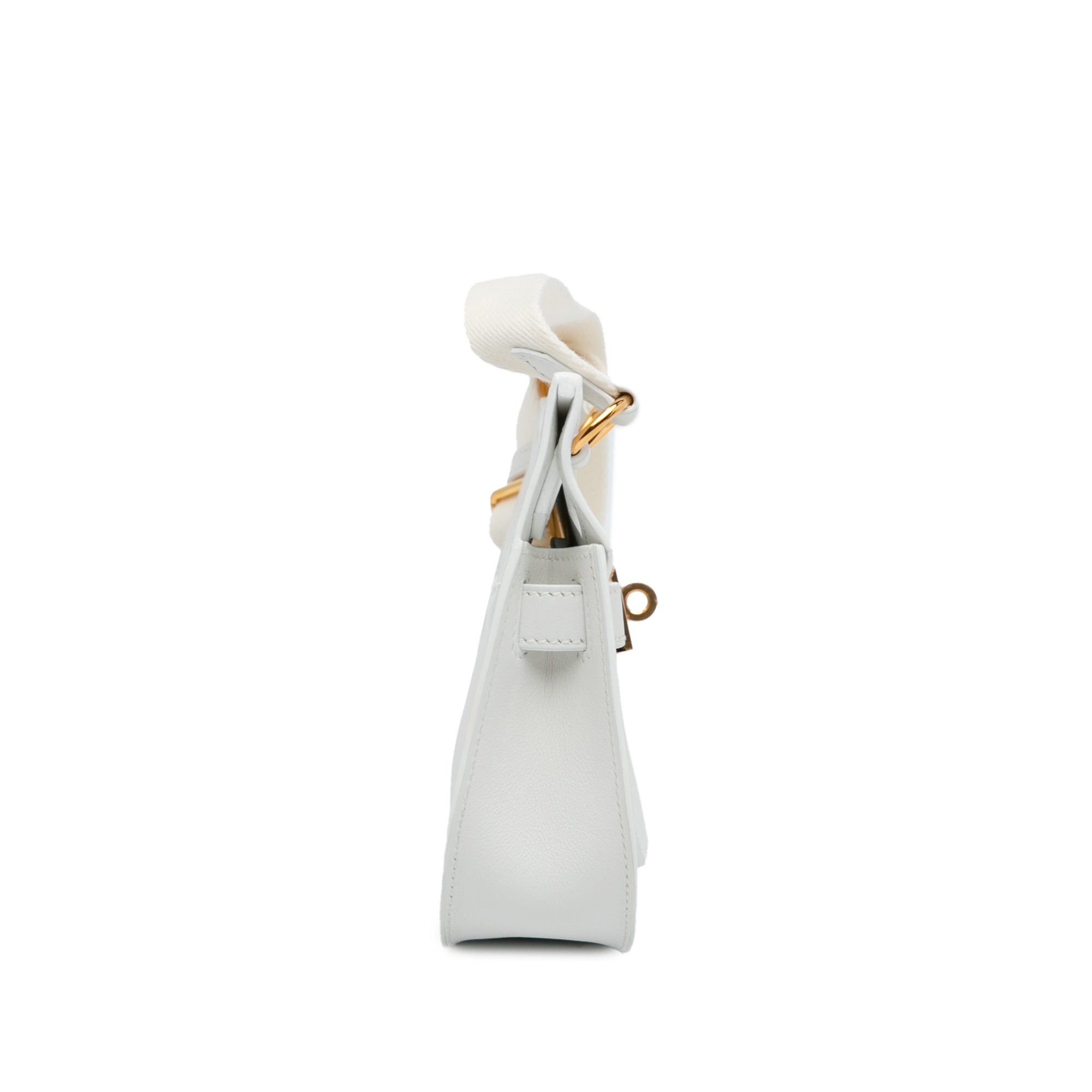 Hermes Hermès Evercolor Mini Jypsiére White Size ONE SIZE - 3 Thumbnail