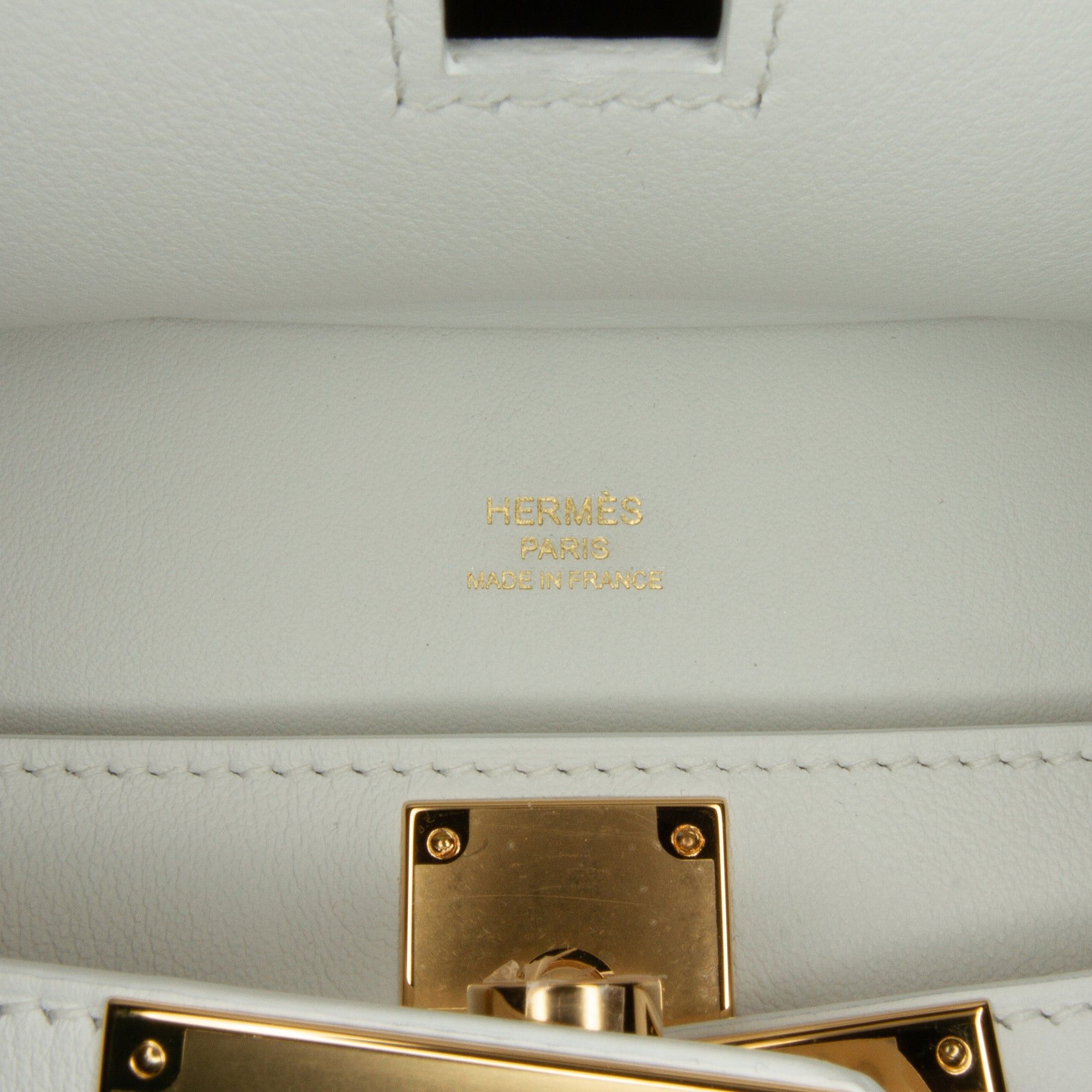 Hermes Hermès Evercolor Mini Jypsiére White Size ONE SIZE - 7 Thumbnail