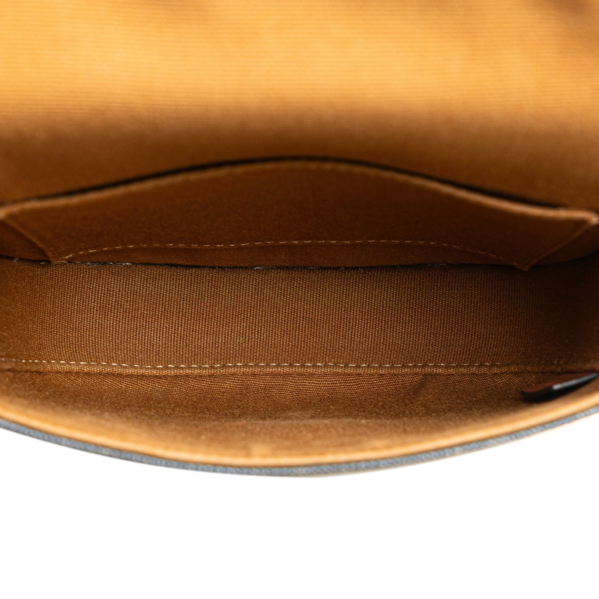 Celine Celine Mini Triomphe Coated Canvas Messenger Bag Crossbody Brown Size ONE SIZE - 4 Thumbnail