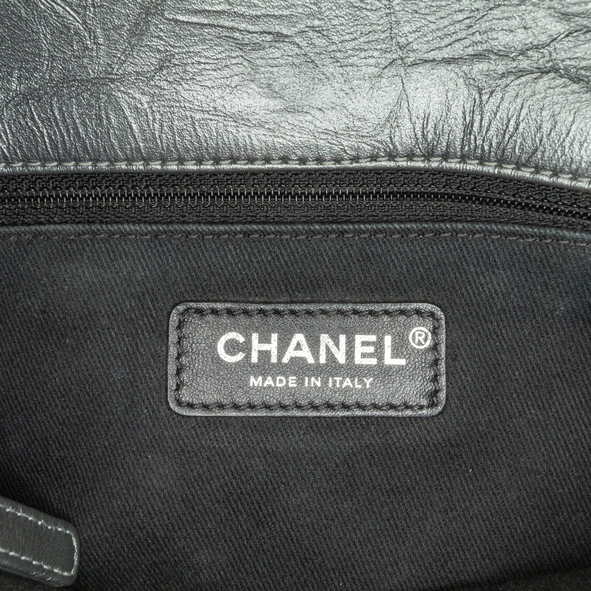Chanel Chanel Small Quilted Aged Calfskin Coco Top Handle Bag Gray Size ONE SIZE - 6 Thumbnail