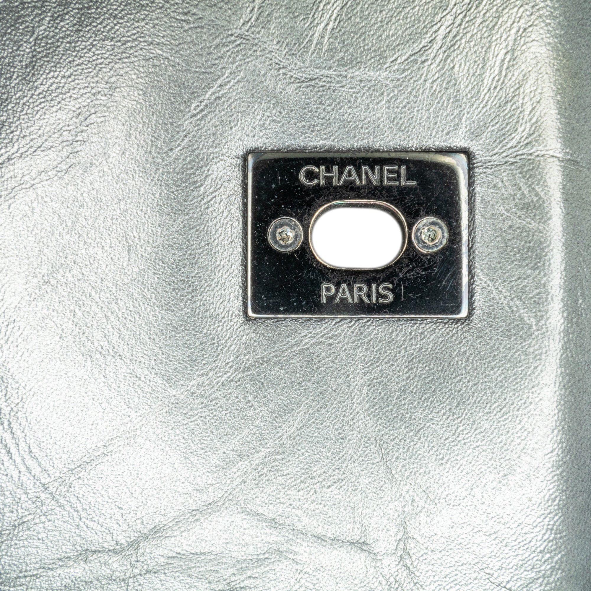 Chanel Chanel Small Quilted Aged Calfskin Coco Top Handle Bag Gray Size ONE SIZE - 8 Thumbnail