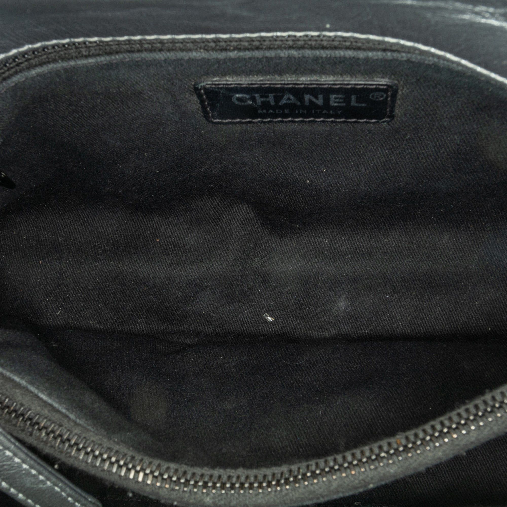Chanel Chanel Small Quilted Aged Calfskin Coco Top Handle Bag Gray Size ONE SIZE - 5 Thumbnail
