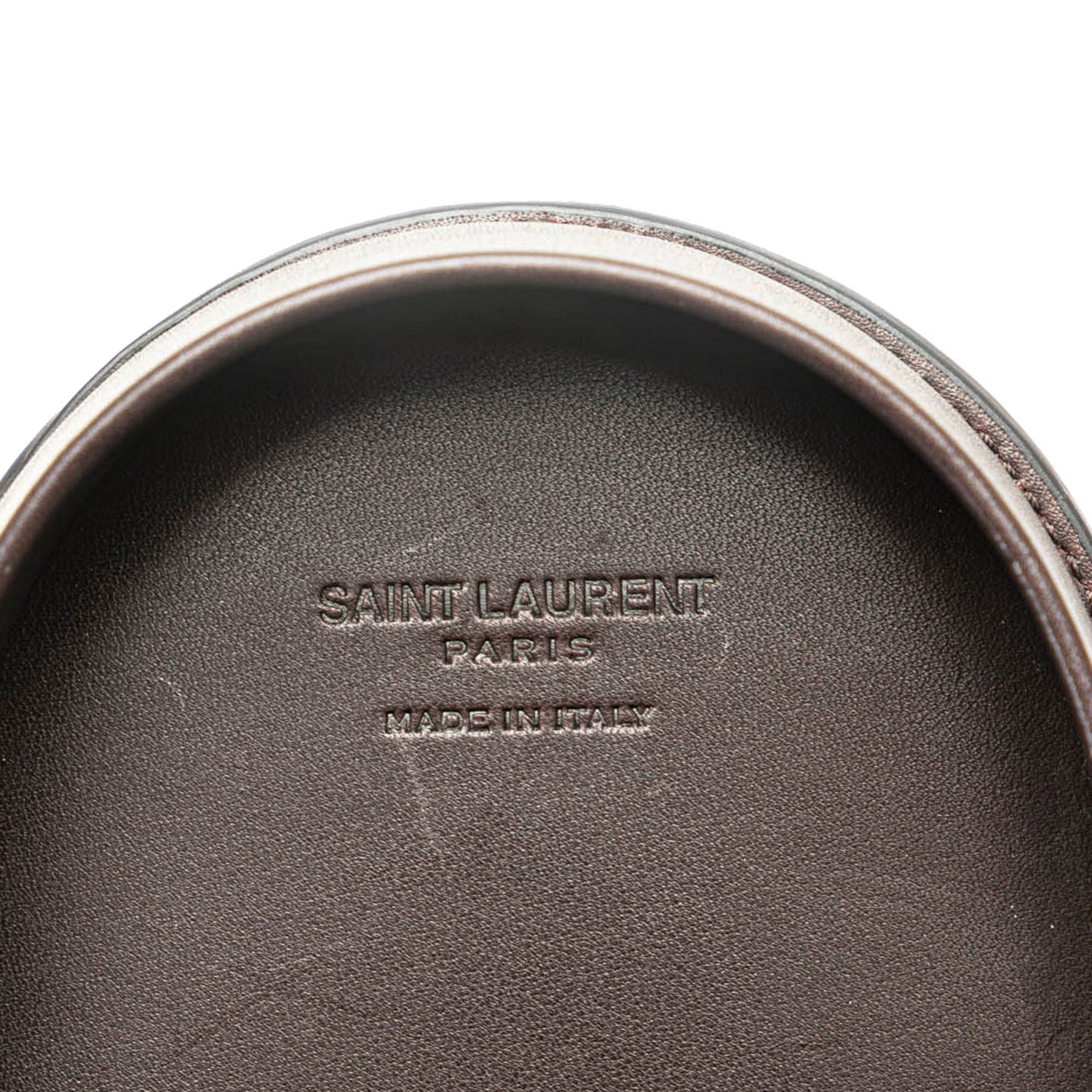Saint Laurent Paris Saint Laurent Baby Python Leather Kaia Crossbody Brown Size ONE SIZE - 5 Thumbnail
