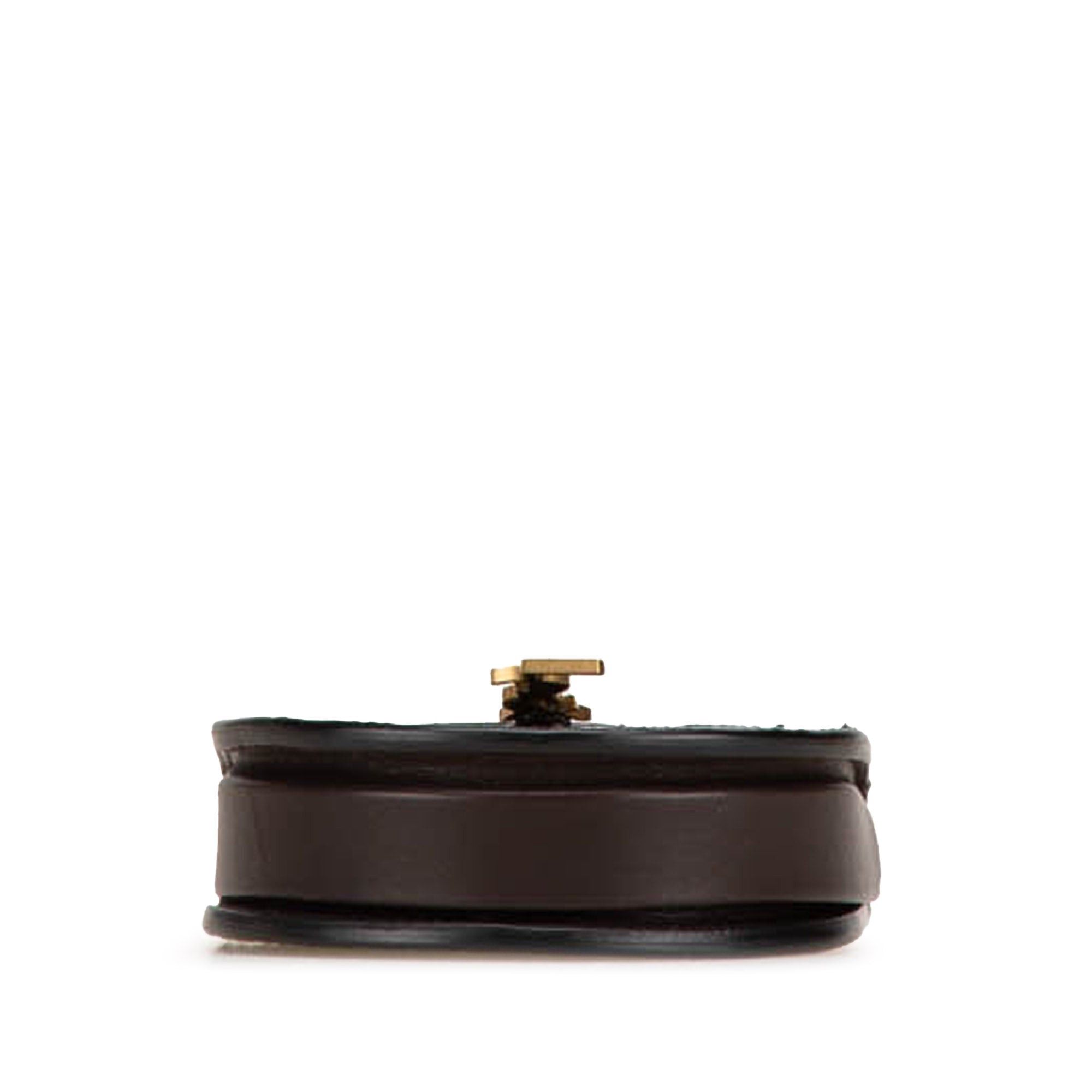 Saint Laurent Paris Saint Laurent Baby Python Leather Kaia Crossbody Brown Size ONE SIZE - 3 Thumbnail