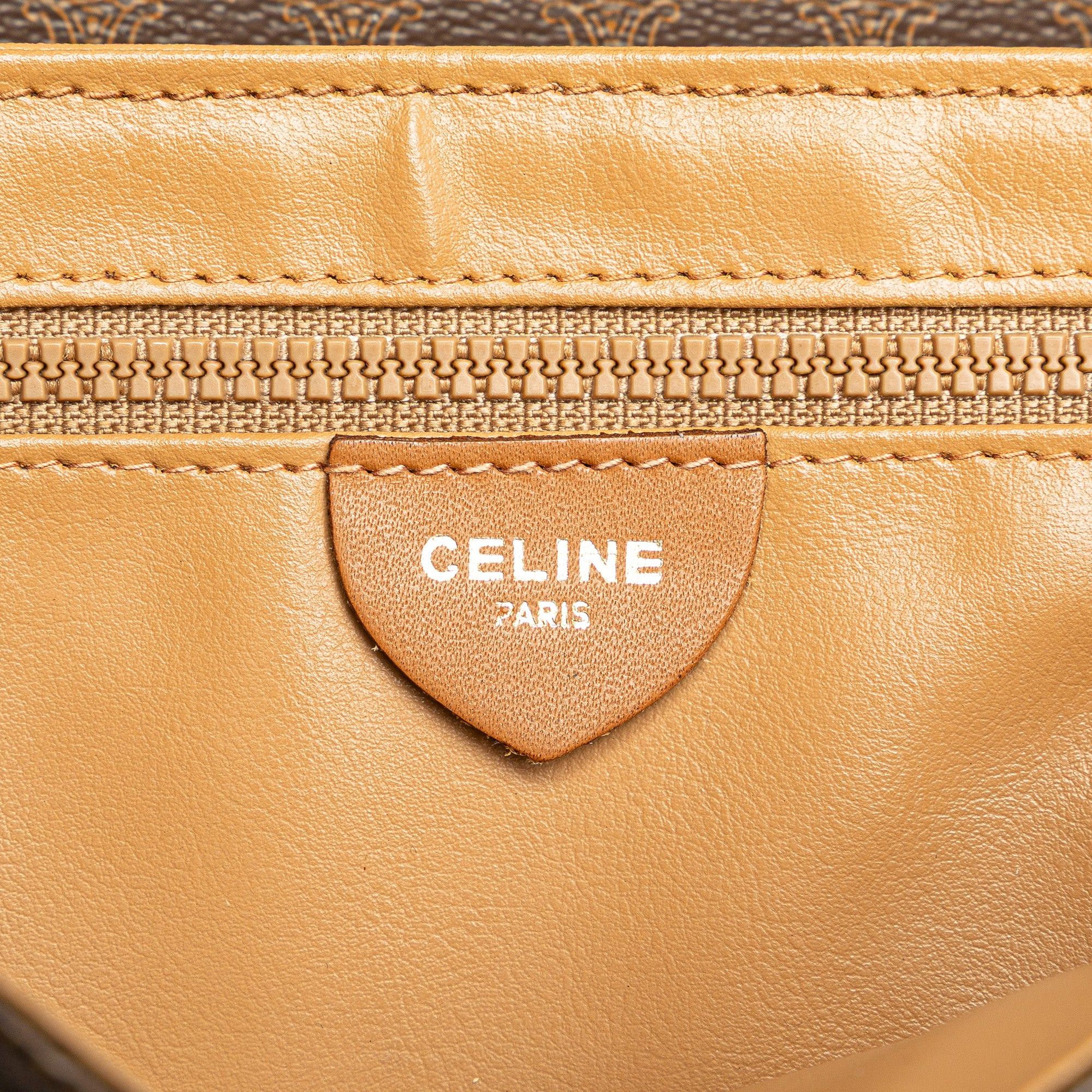 Celine Celine Macadam Coated Canvas Crossbody Brown Size ONE SIZE - 5 Thumbnail