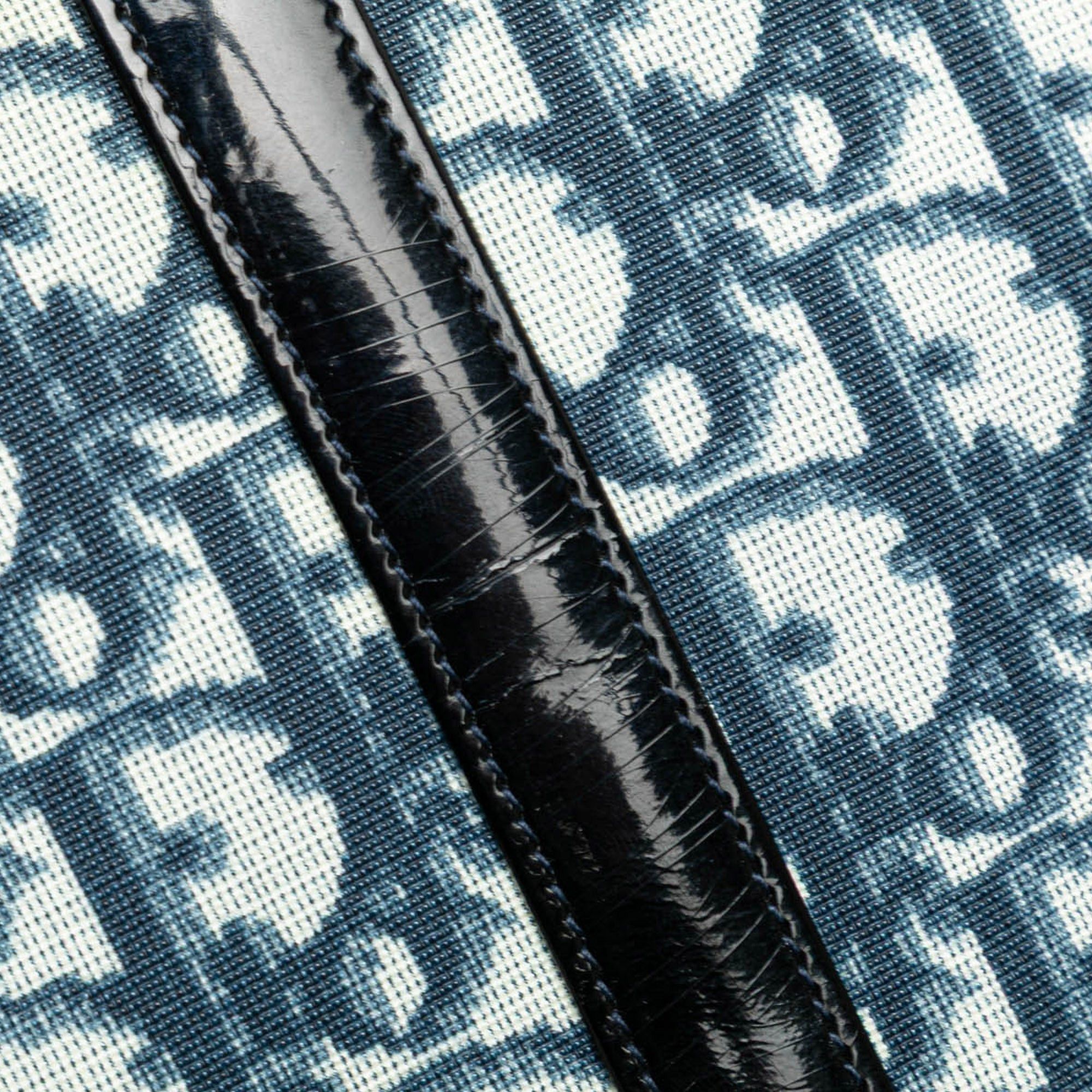 Dior Dior Oblique Canvas Clutch Blue Size ONE SIZE - 9 Thumbnail