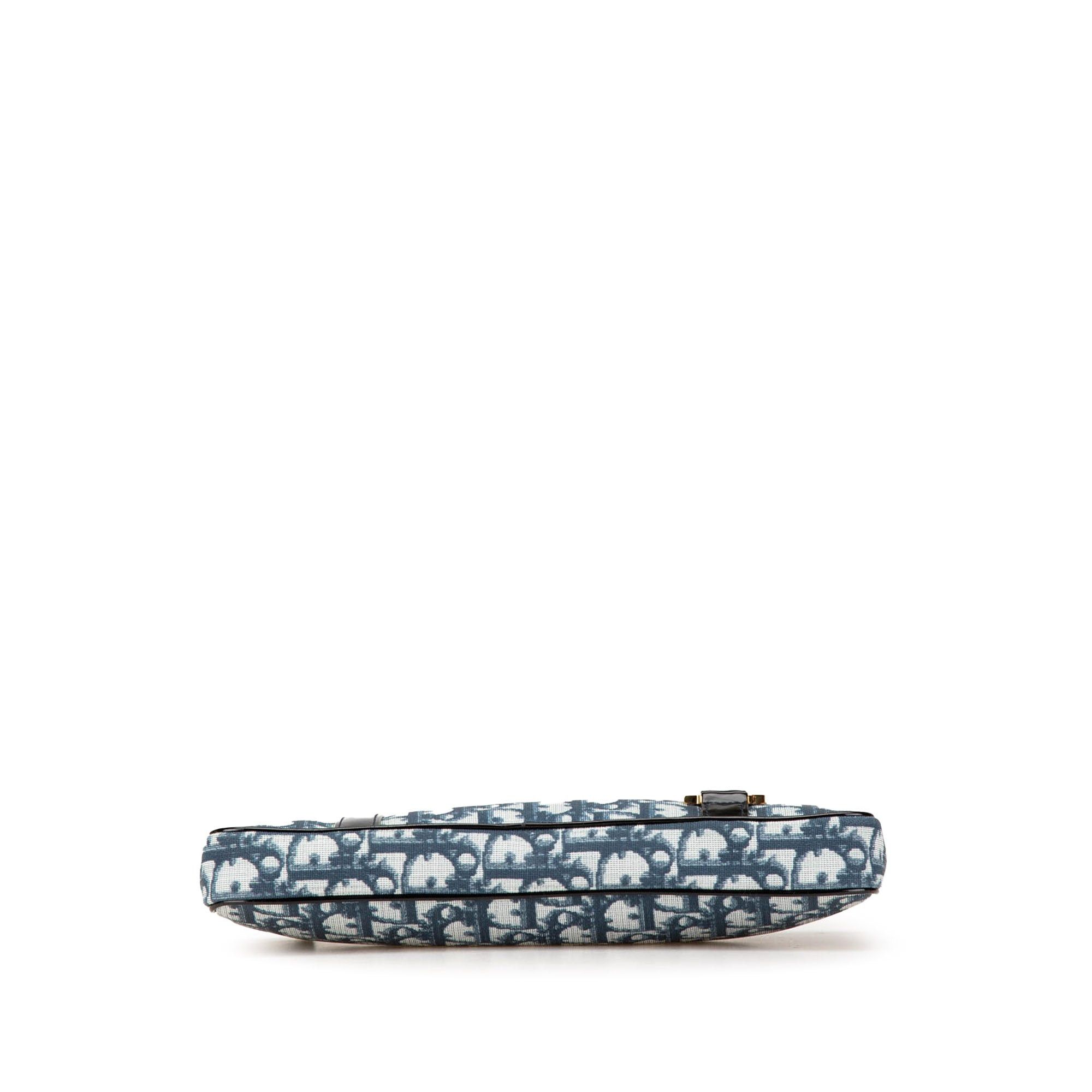 Dior Dior Oblique Canvas Clutch Blue Size ONE SIZE - 3 Thumbnail