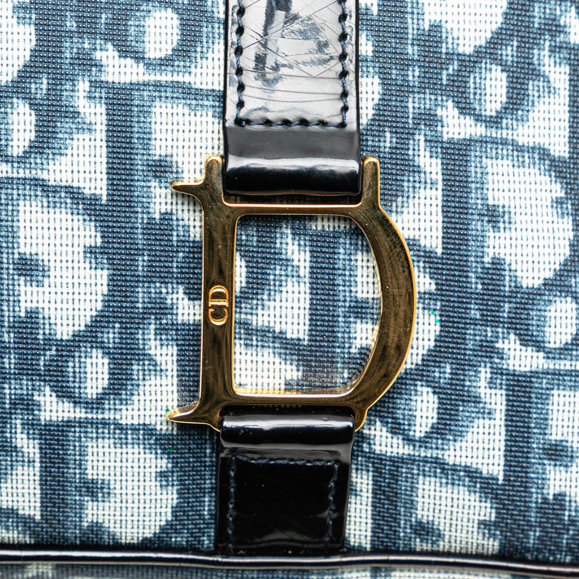Dior Dior Oblique Canvas Clutch Blue Size ONE SIZE - 7 Thumbnail