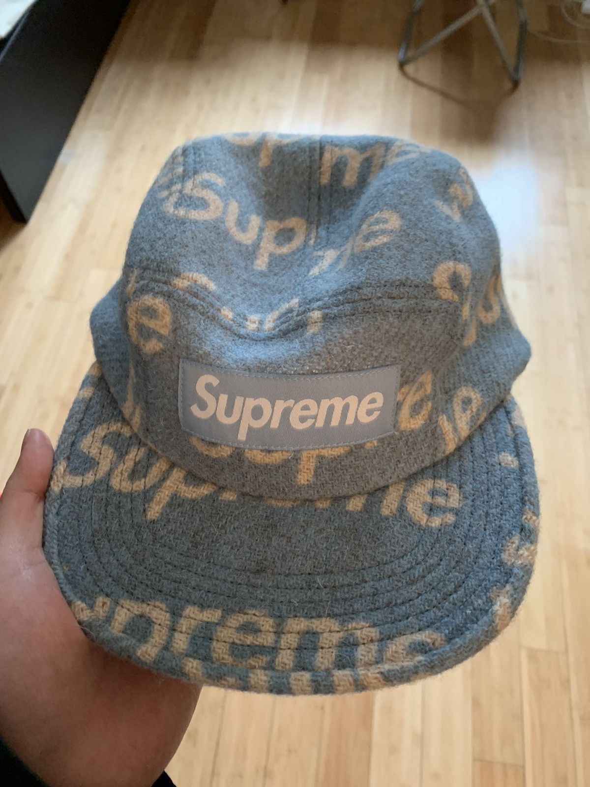 Supreme Harris Tweed Camp Cap | Grailed