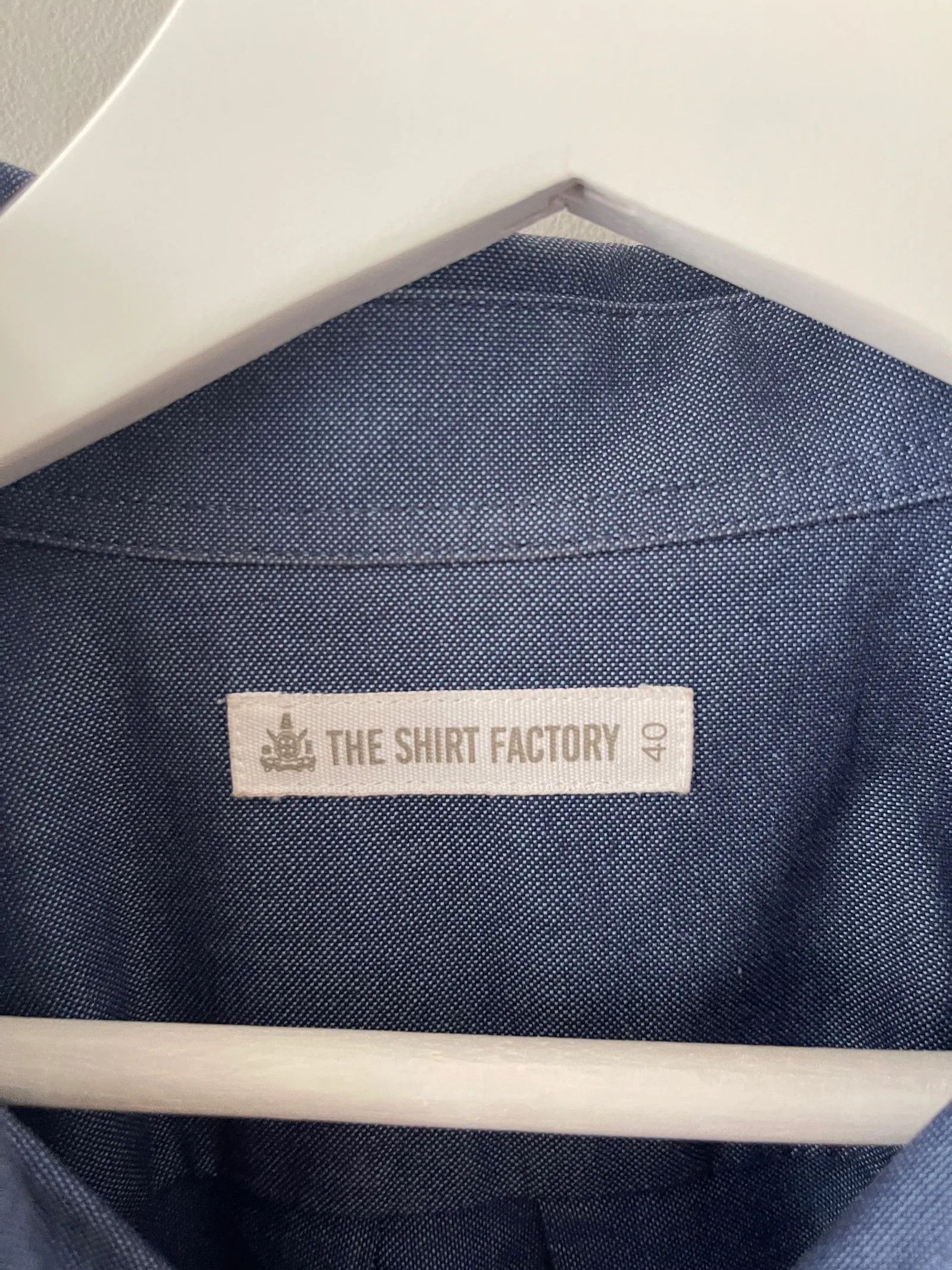 Other THE SHIRT FACTORY Tilde Boston Oxford Denimblå Skjorta Shirt Size M / US 6-8 / IT 42-44 - 3 Thumbnail