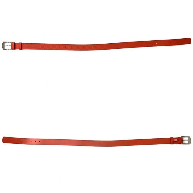 Louis Vuitton LOUIS VUITTON Belt Orange Leather Size ONE SIZE - 2 Thumbnail