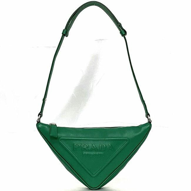 Prada PRADA Shoulder Bag Green Leather Size ONE SIZE - 2 Thumbnail