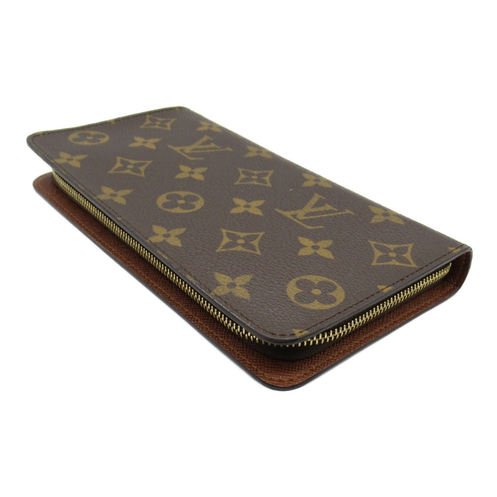 Louis Vuitton Louis Vuitton Portmonesip Round Long Wallet Zipper Coated Canvas Monogram Brown Size ONE SIZE - 4 Thumbnail