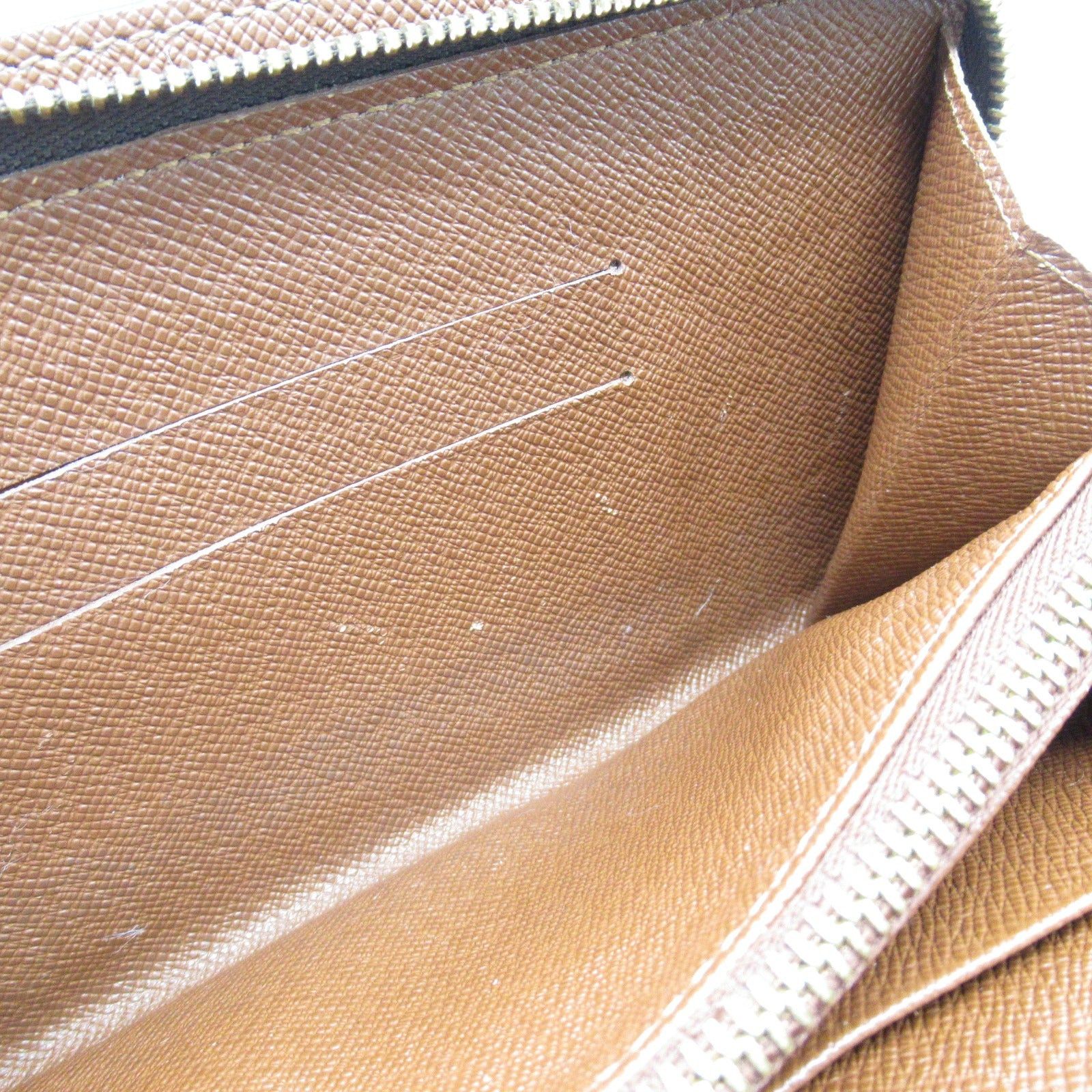Louis Vuitton Louis Vuitton Portmonesip Round Long Wallet Zipper Coated Canvas Monogram Brown Size ONE SIZE - 8 Thumbnail