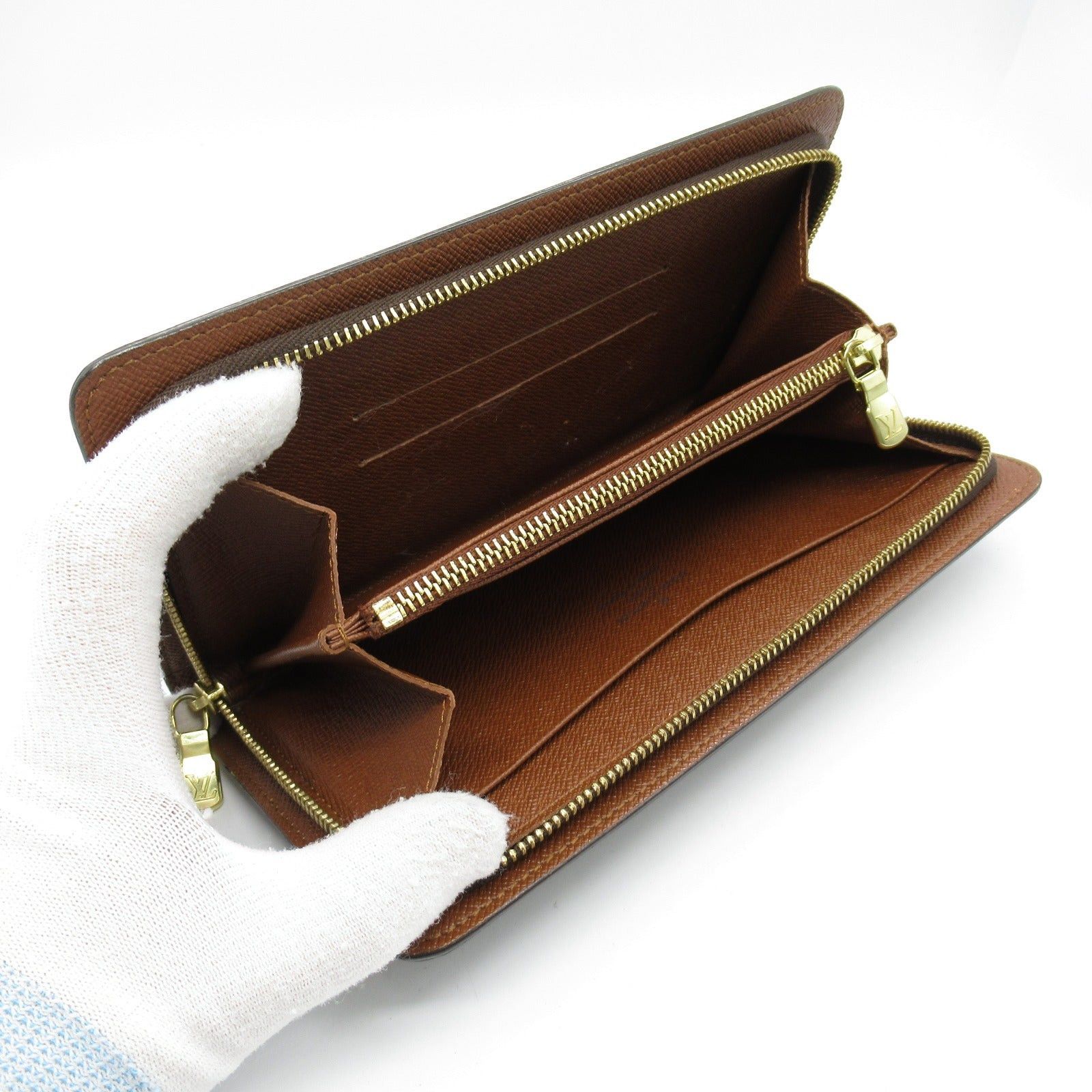 Louis Vuitton Louis Vuitton Portmonesip Round Long Wallet Zipper Coated Canvas Monogram Brown Size ONE SIZE - 5 Thumbnail