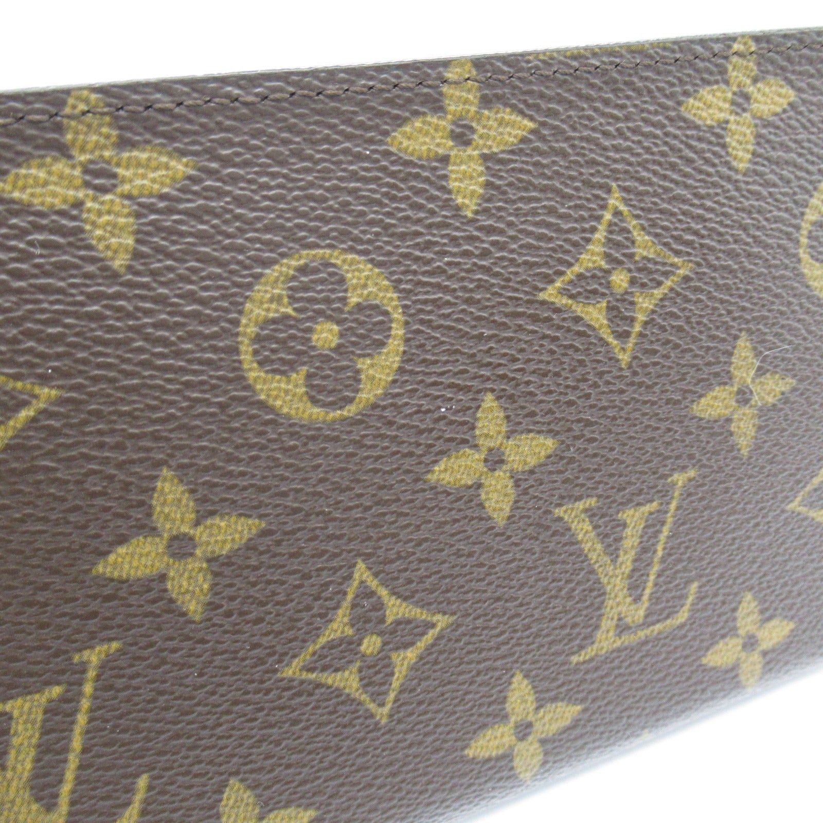 Louis Vuitton Louis Vuitton Portmonesip Round Long Wallet Zipper Coated Canvas Monogram Brown Size ONE SIZE - 9 Thumbnail