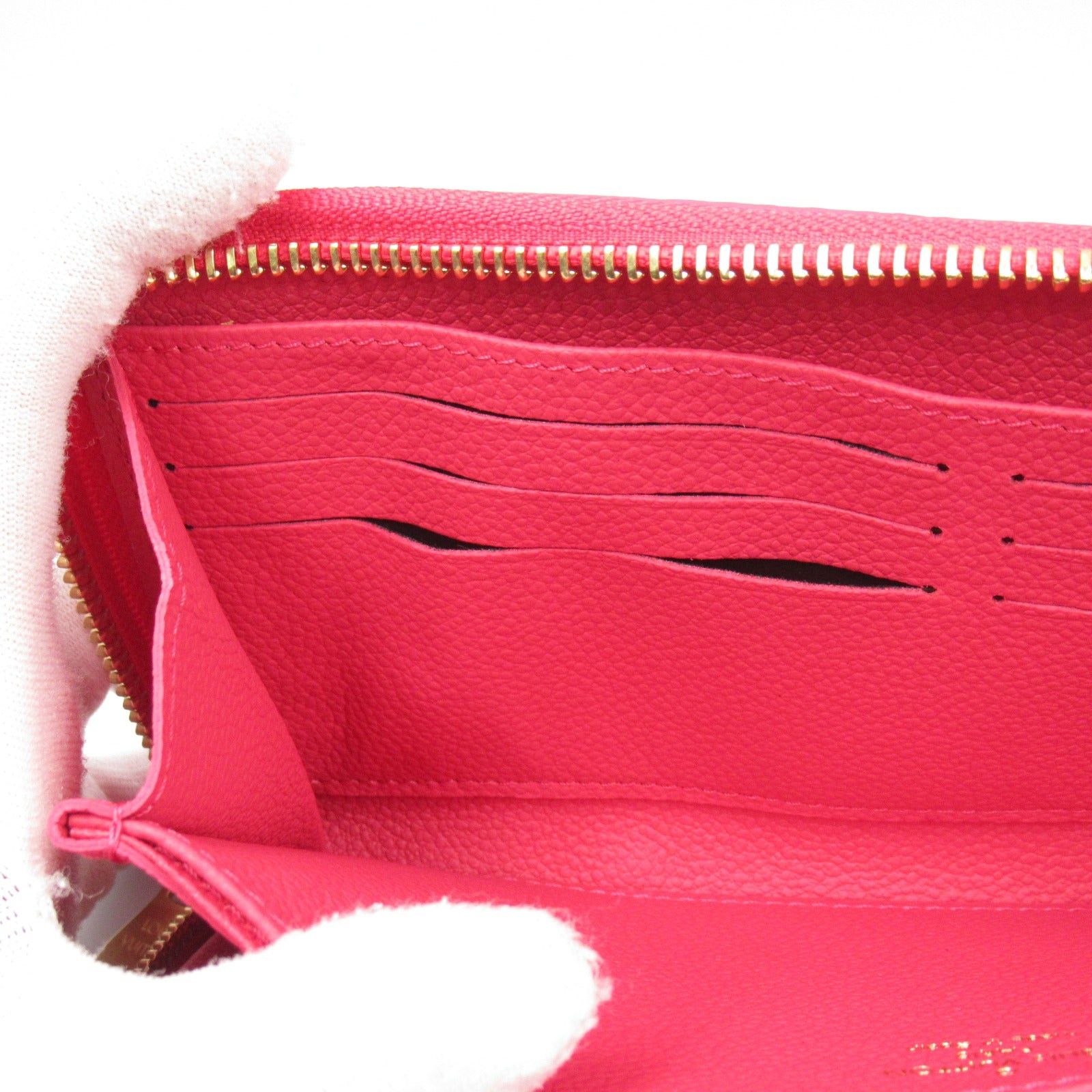 Louis Vuitton Louis Vuitton Zippy Wallet Round Long Zipper Leather Monogram Empreinte Red Daria Size ONE SIZE - 8 Thumbnail