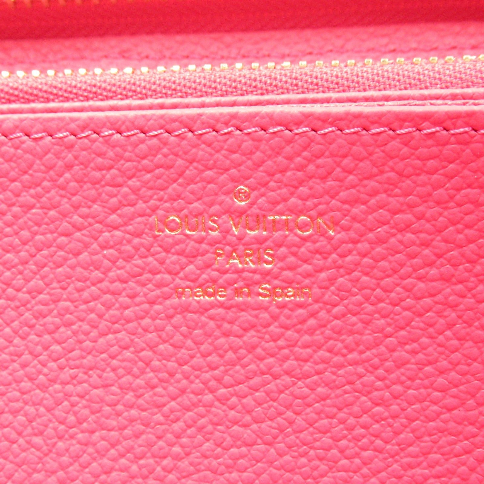 Louis Vuitton Louis Vuitton Zippy Wallet Round Long Zipper Leather Monogram Empreinte Red Daria Size ONE SIZE - 6 Thumbnail
