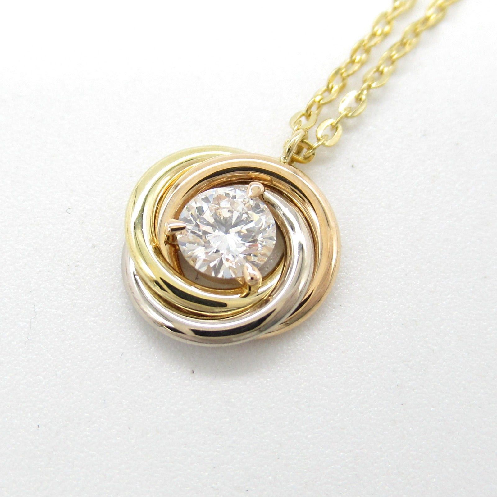 Cartier Cartier Trinity Necklace Diamond K18 (Yellow Gold) K18Wg (White (Pink Gold)/Diamond Clear Size ONE SIZE - 5 Thumbnail