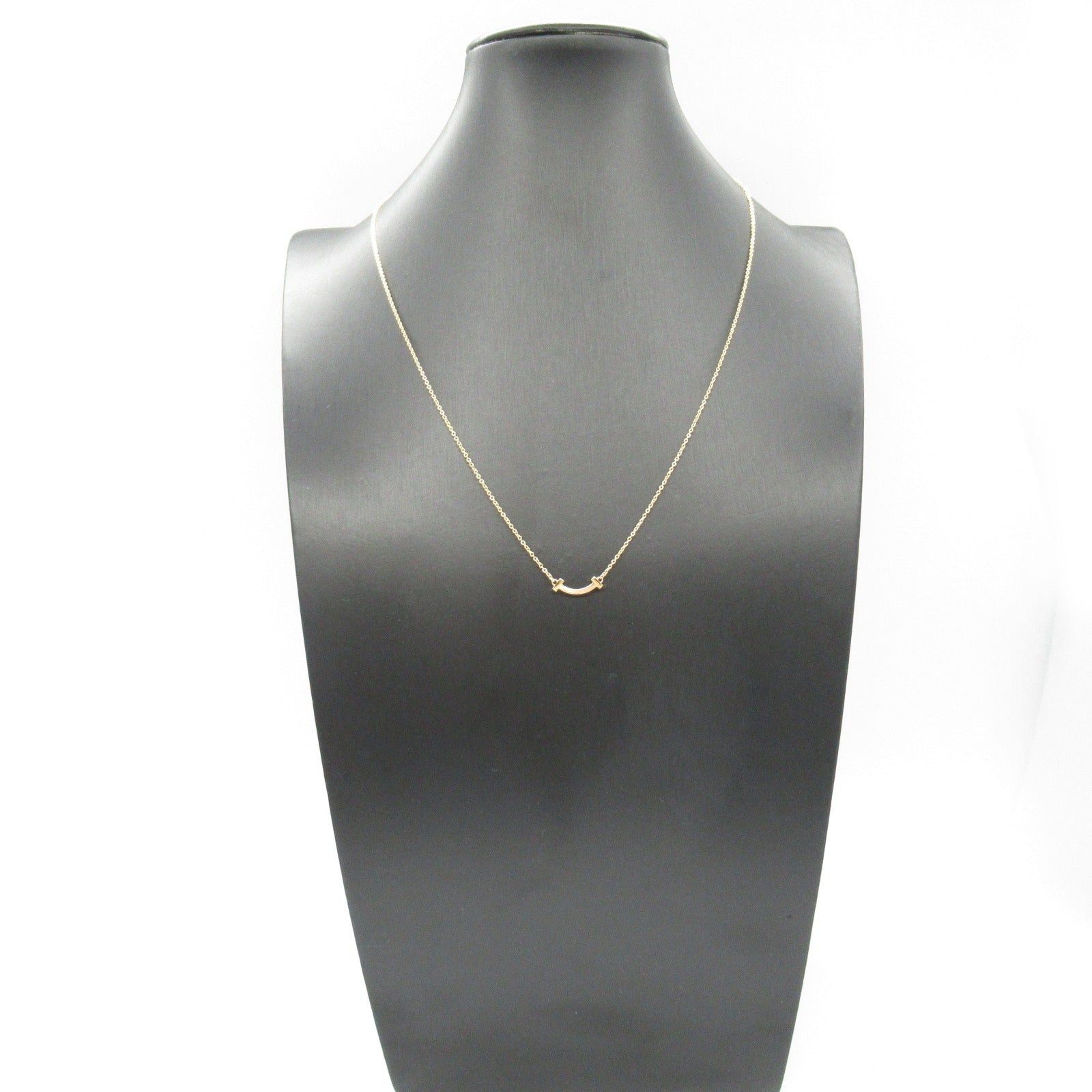 Tiffany & Co. Tiffany Co T Smile Mini Necklace K18Pg (Pink Gold) Gold Size ONE SIZE - 6 Thumbnail