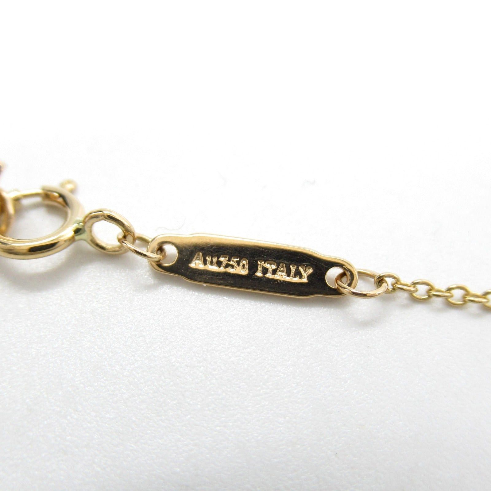 Tiffany & Co. Tiffany Co T Smile Mini Necklace K18Pg (Pink Gold) Gold Size ONE SIZE - 5 Thumbnail