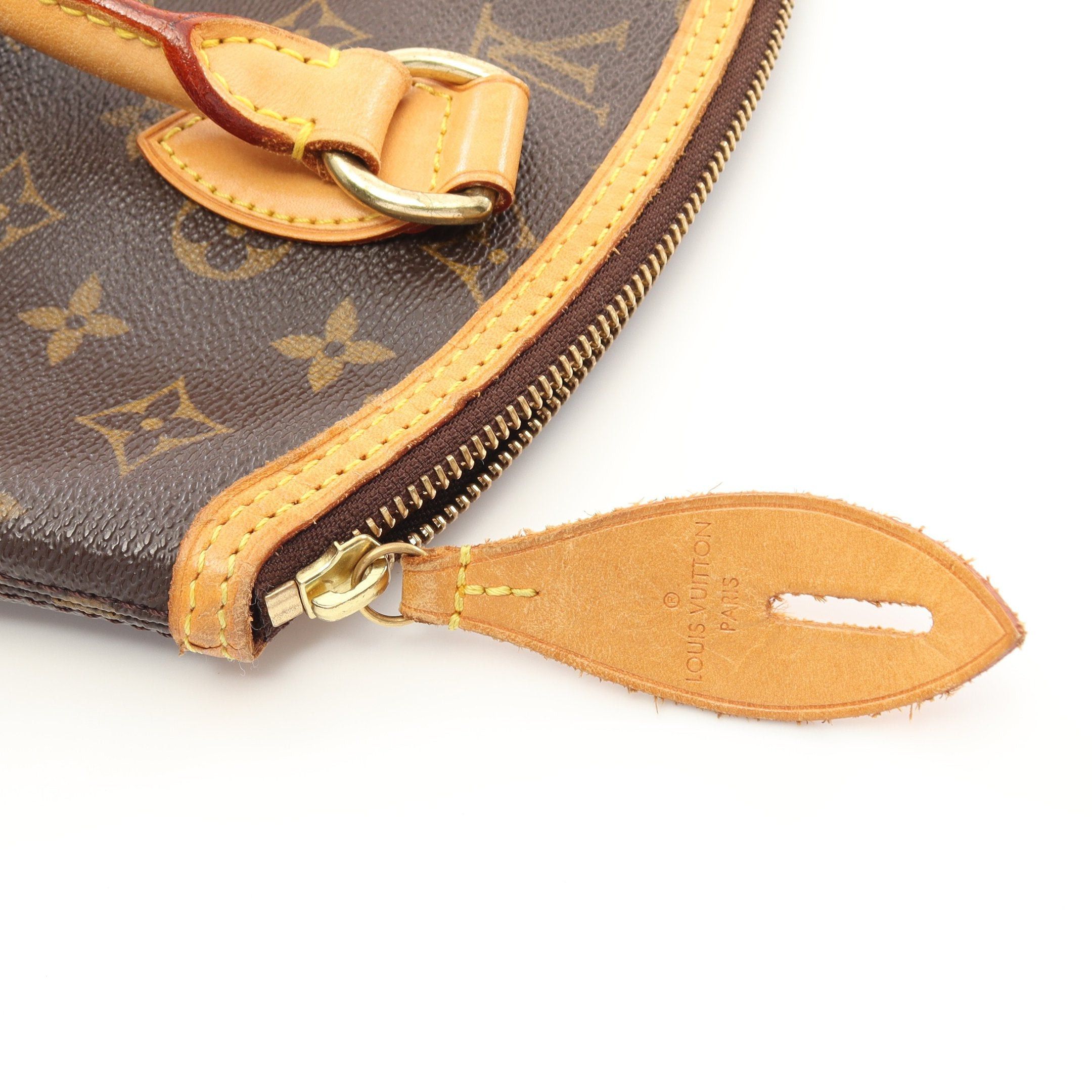 Louis Vuitton Louis Vuitton Lockit Monogram Handbag Leather Brown Size ONE SIZE - 7 Thumbnail
