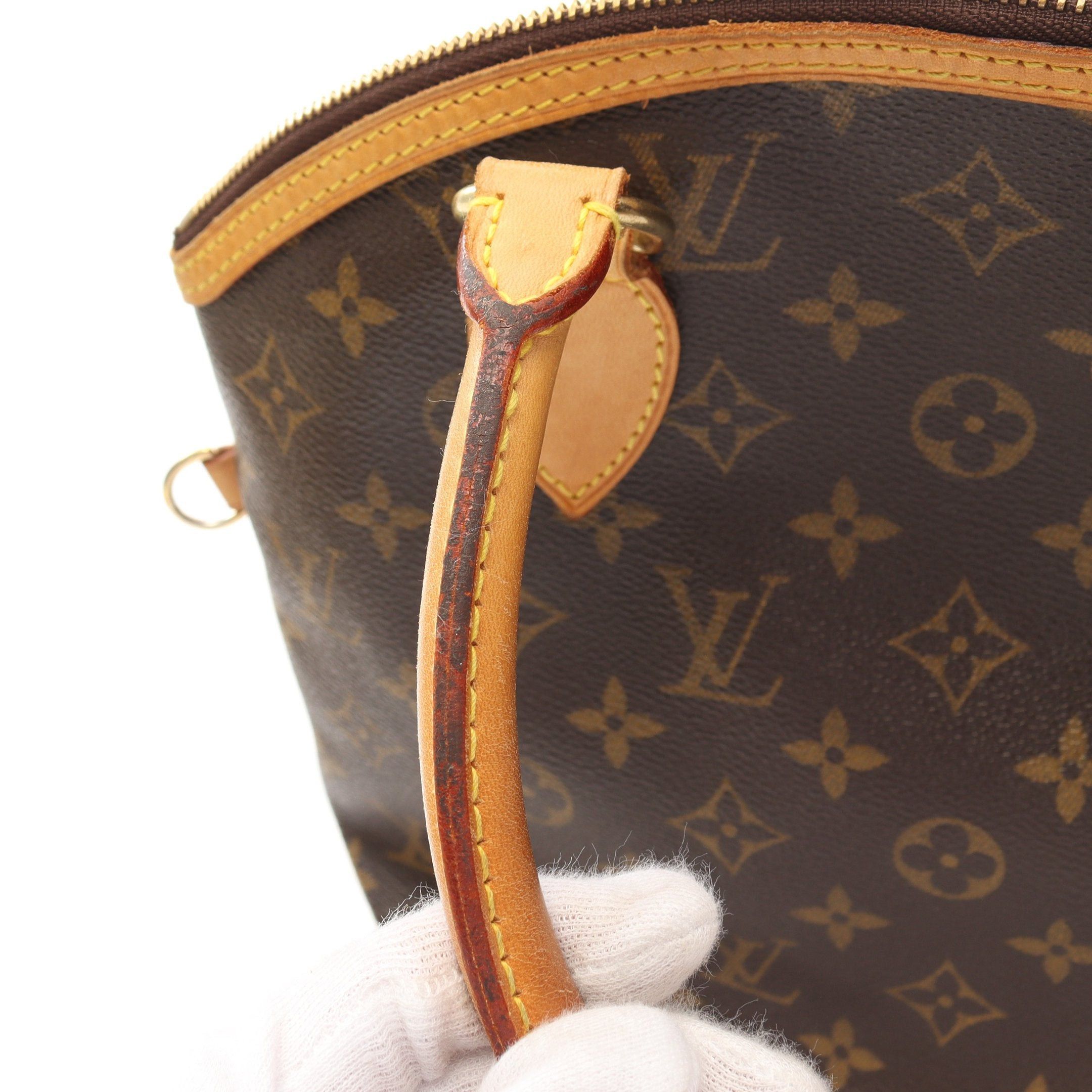 Louis Vuitton Louis Vuitton Lockit Monogram Handbag Leather Brown Size ONE SIZE - 8 Thumbnail