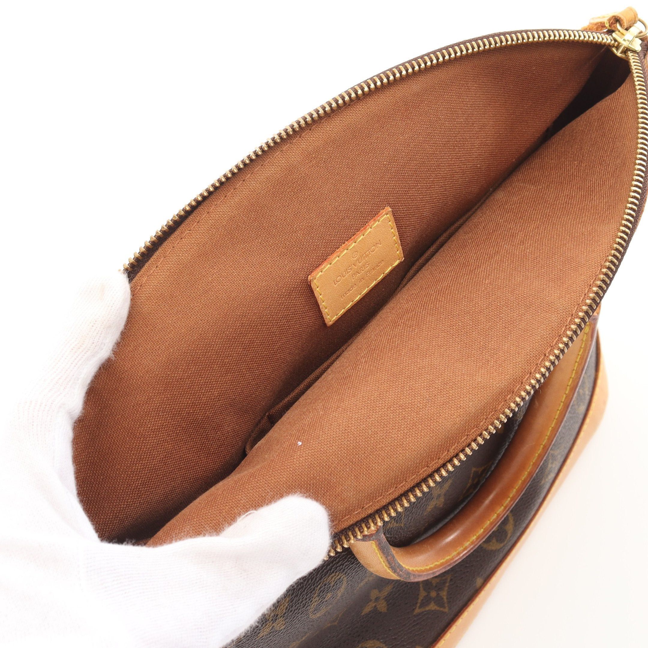 Louis Vuitton Louis Vuitton Lockit Monogram Handbag Leather Brown Size ONE SIZE - 12 Thumbnail