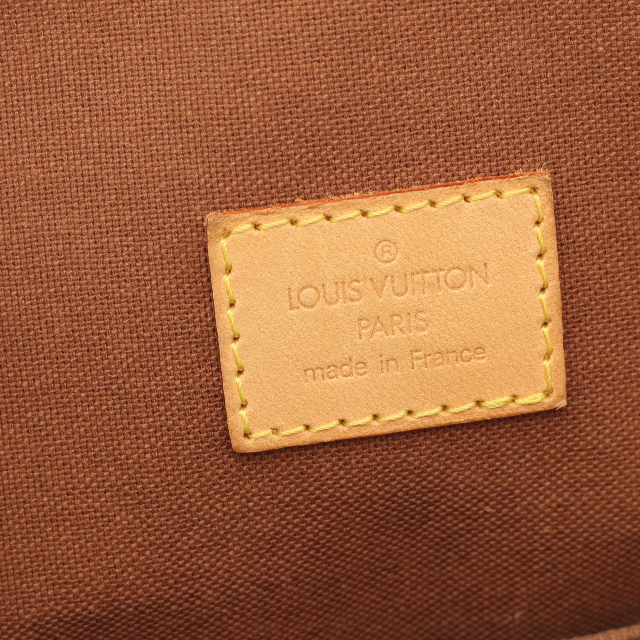 Louis Vuitton Louis Vuitton Lockit Monogram Handbag Leather Brown Size ONE SIZE - 4 Thumbnail
