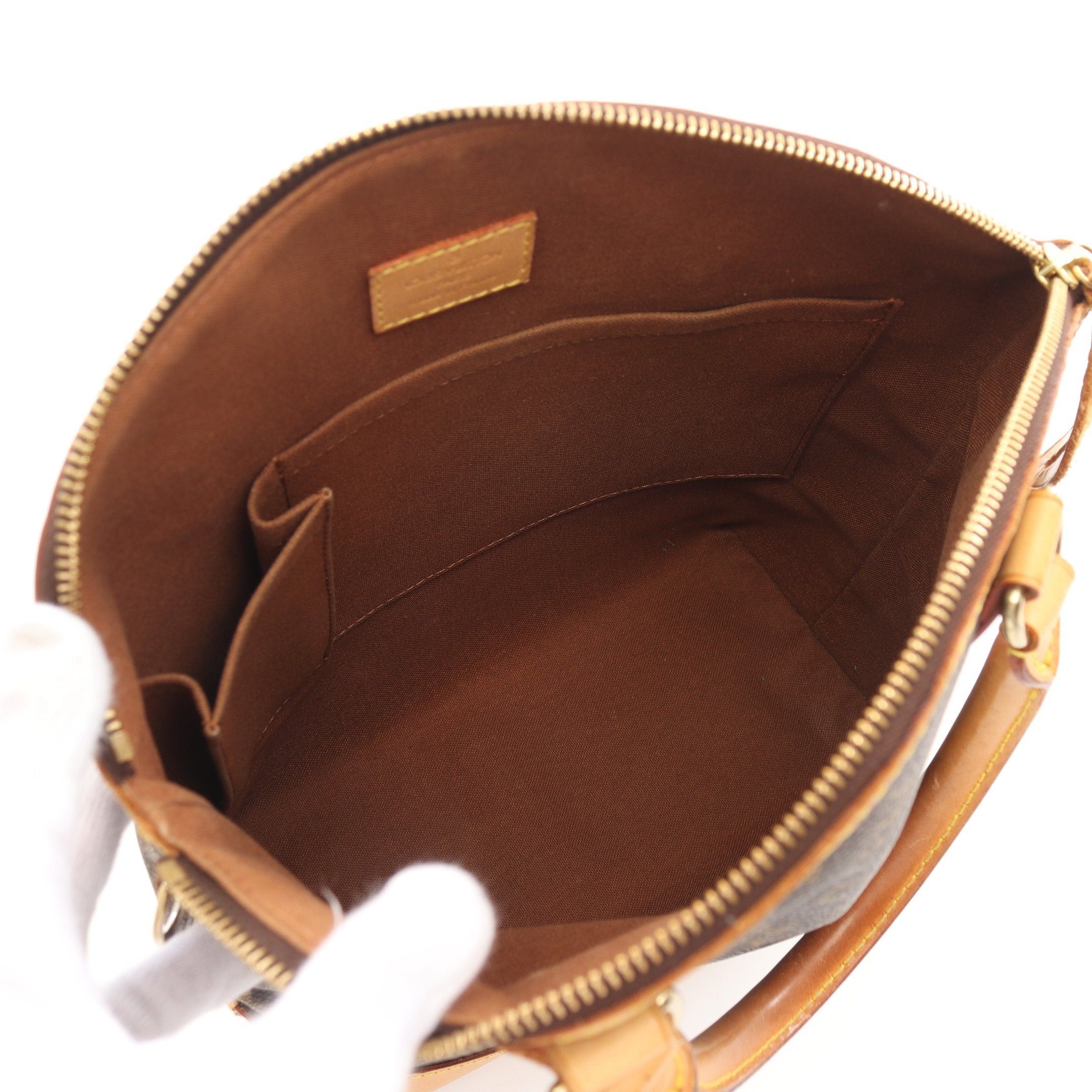 Louis Vuitton Louis Vuitton Lockit Monogram Handbag Leather Brown Size ONE SIZE - 3 Thumbnail