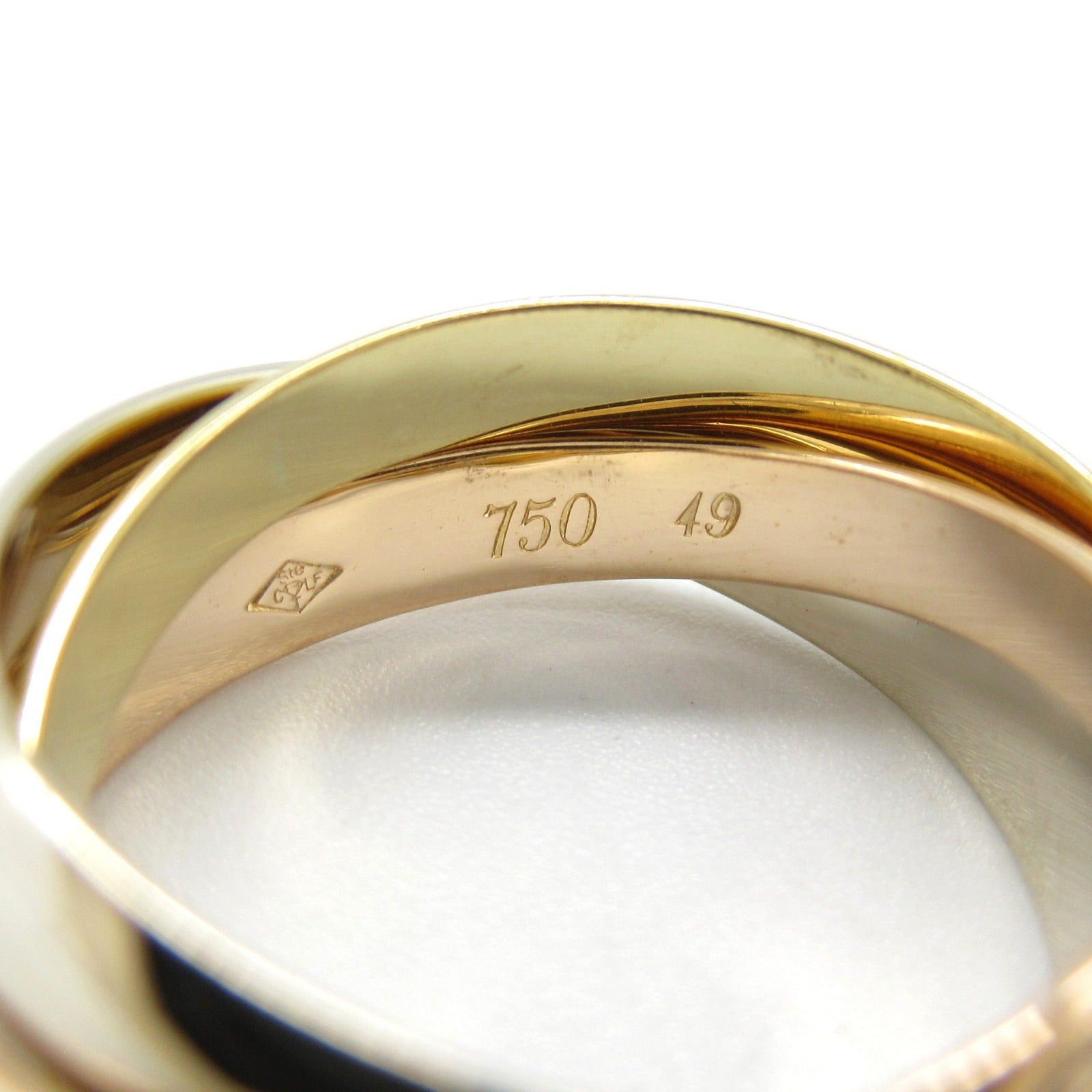 Cartier Cartier Trinity Ring K18 (Yellow Gold) K18Wg (White (Pink Gold Size ONE SIZE - 3 Thumbnail
