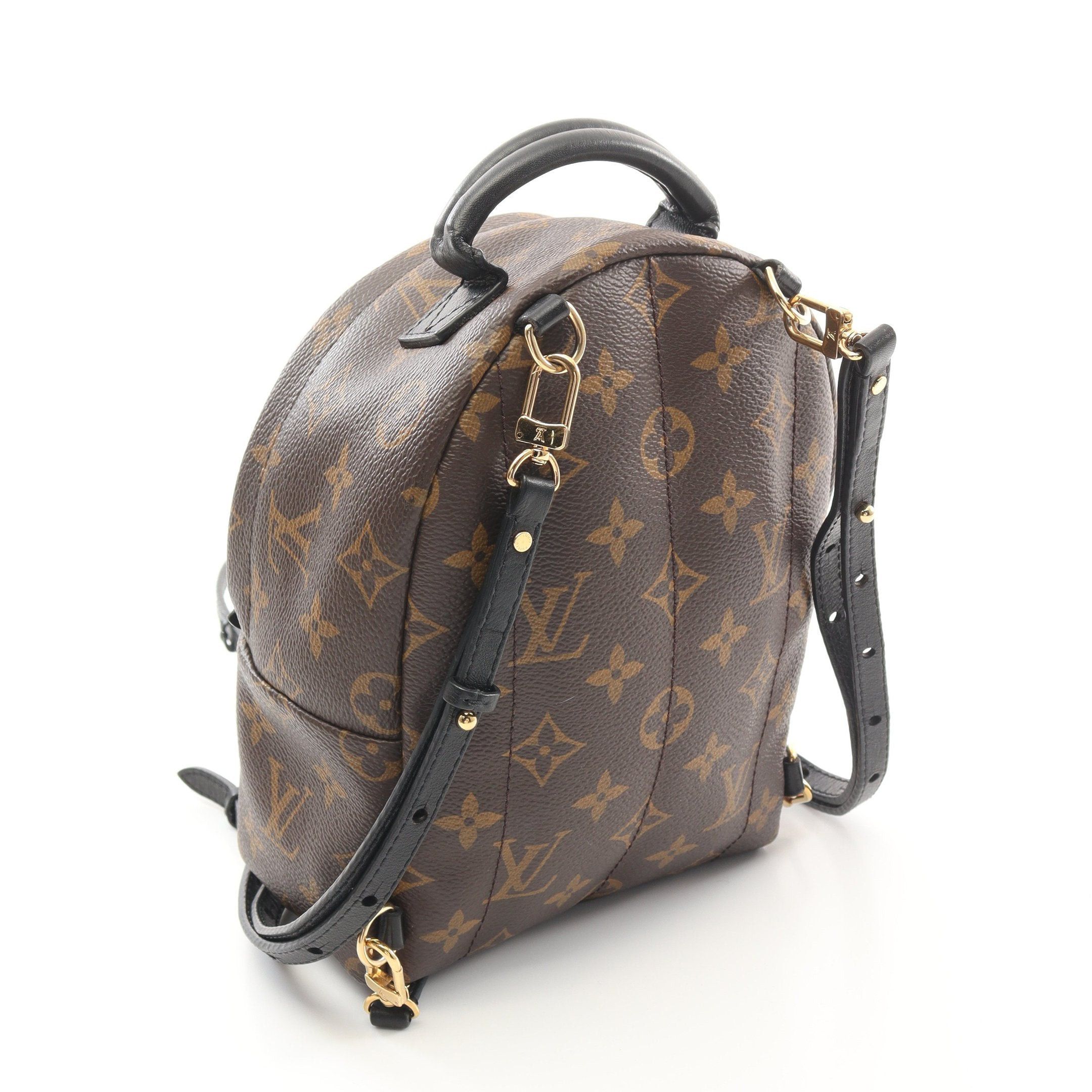 Louis Vuitton Louis Vuitton Palm Springs Mini Monogram Backpack Rucksack Leather Brown Black Size ONE SIZE - 2 Thumbnail